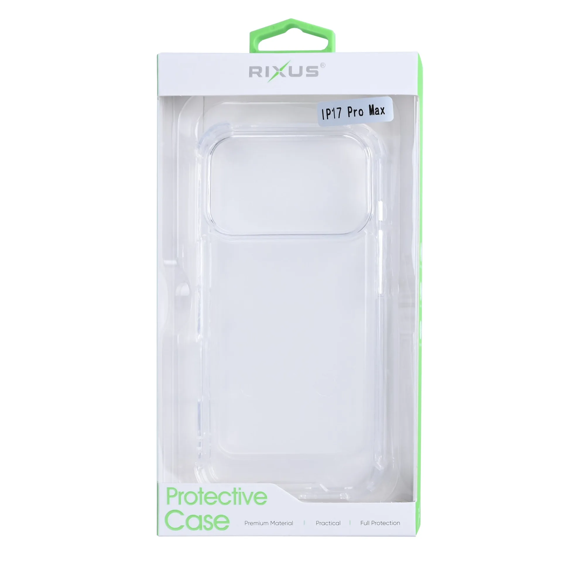 Rixus Anti-Burst Case For Apple iPhone 17 Pro Max Transparent