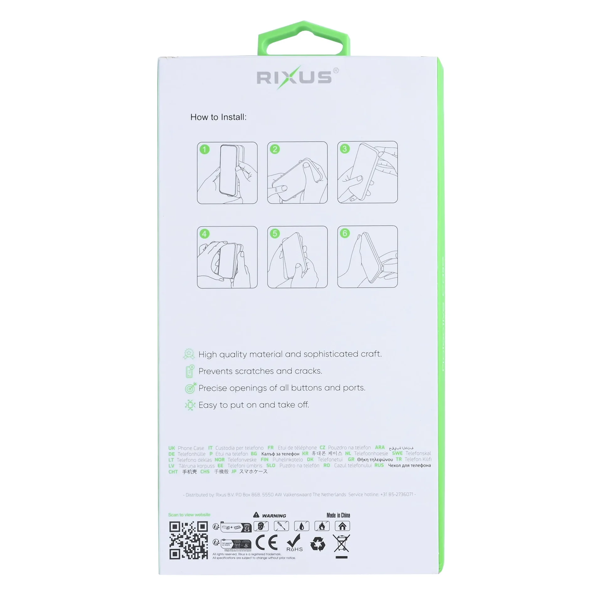 Rixus Anti-Burst Case For Apple iPhone 17 Air Transparent
