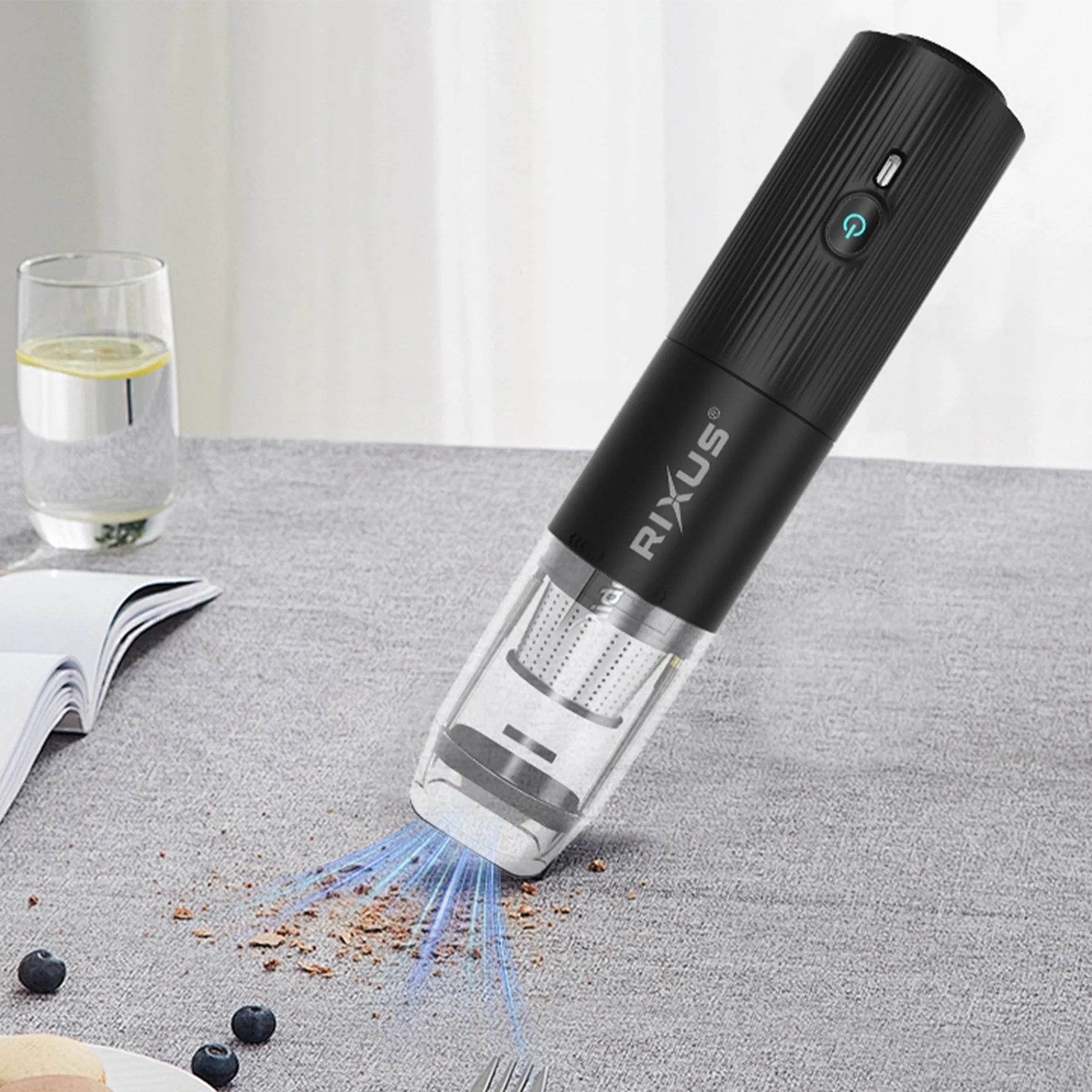 Rixus RXVC02 Handheld Vacuum Cleaner Compact Black