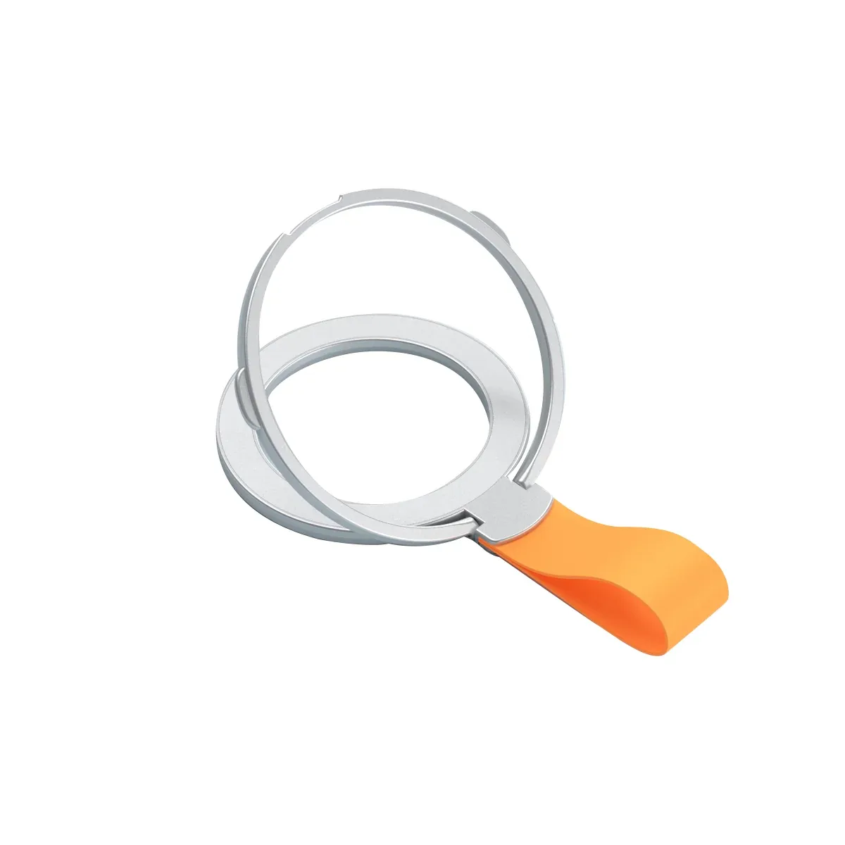Rixus RXPH20SO Mobile Phone Holder With MagSafe Compatible Silver And Orange