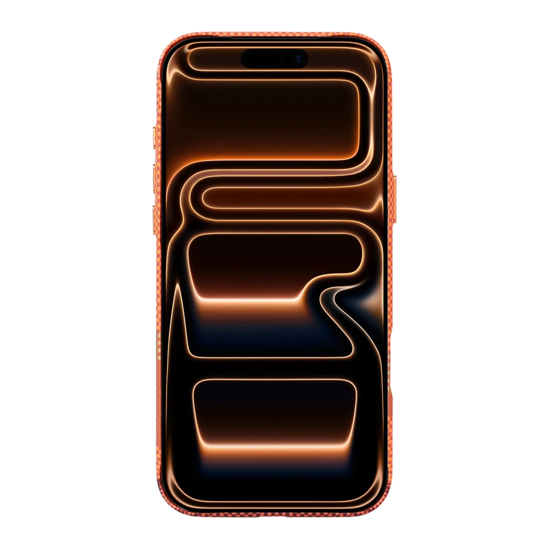 Rixus Alpine Ultra-Slim Case With MagSafe Compatible RXD081 For Apple iPhone 17 Pro Mountain Orange
