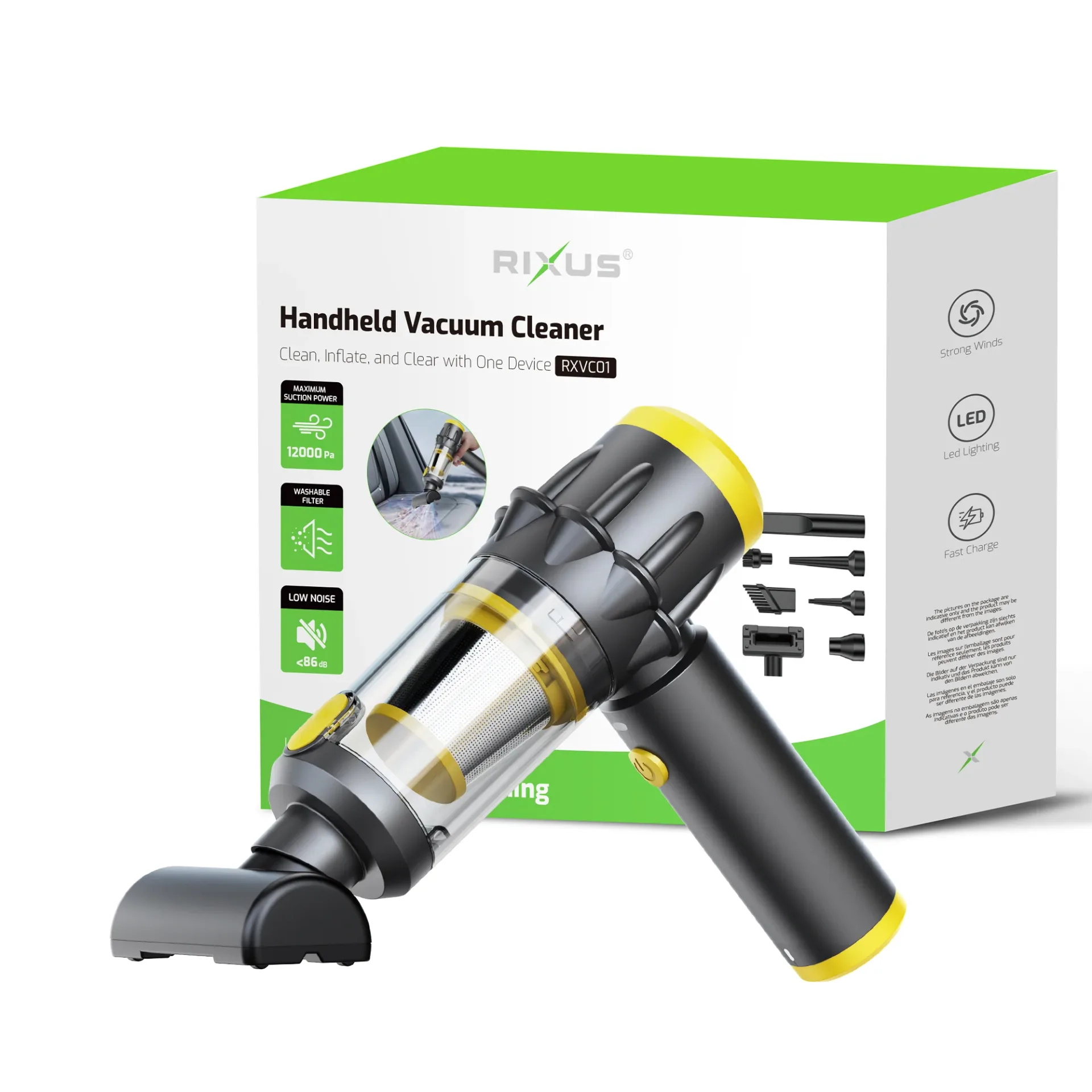 Rixus RXVC01 Handheld Vacuum Cleaner