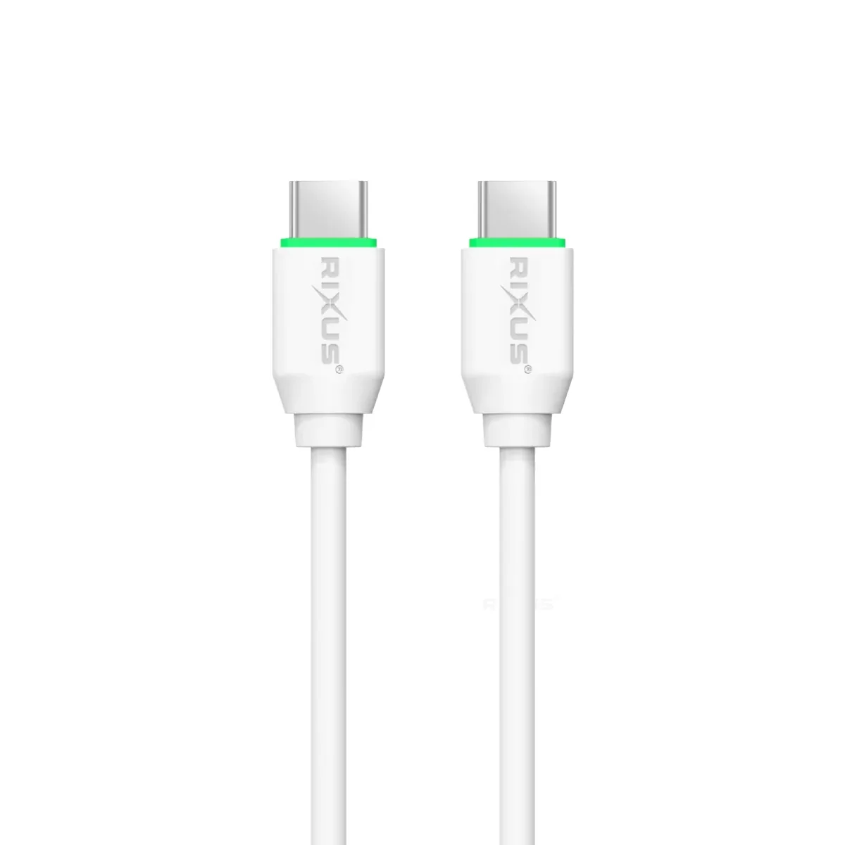 Rixus RX90CC Adapter With USB-C To USB-C Cable 1m 20W White