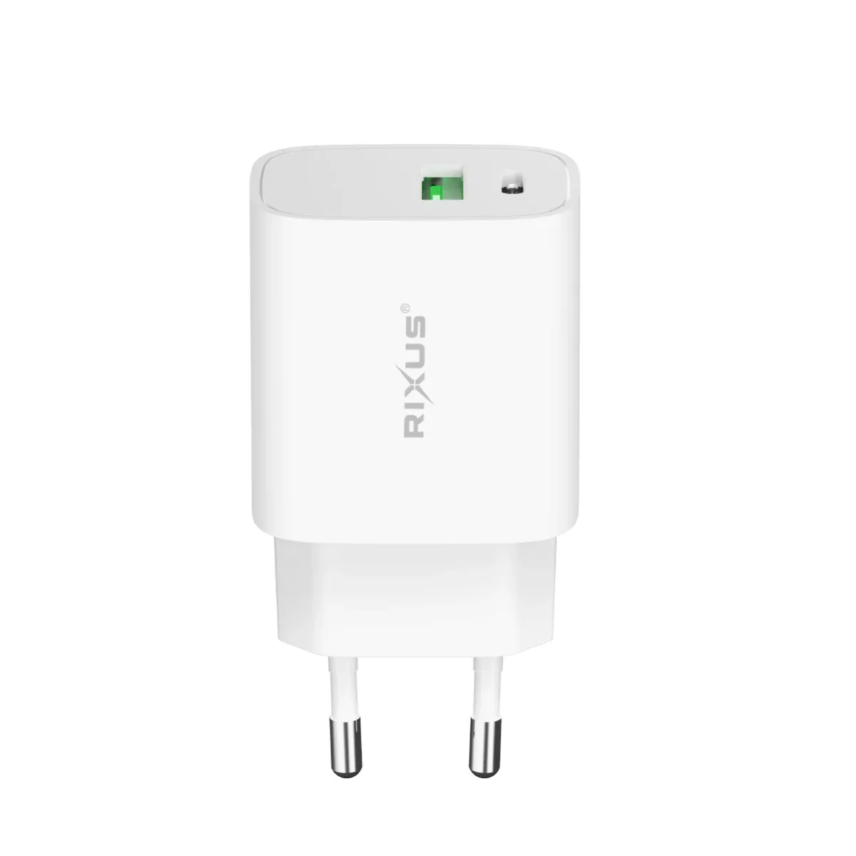 Rixus RX90CC Adapter With USB-C To USB-C Cable 1m 20W White