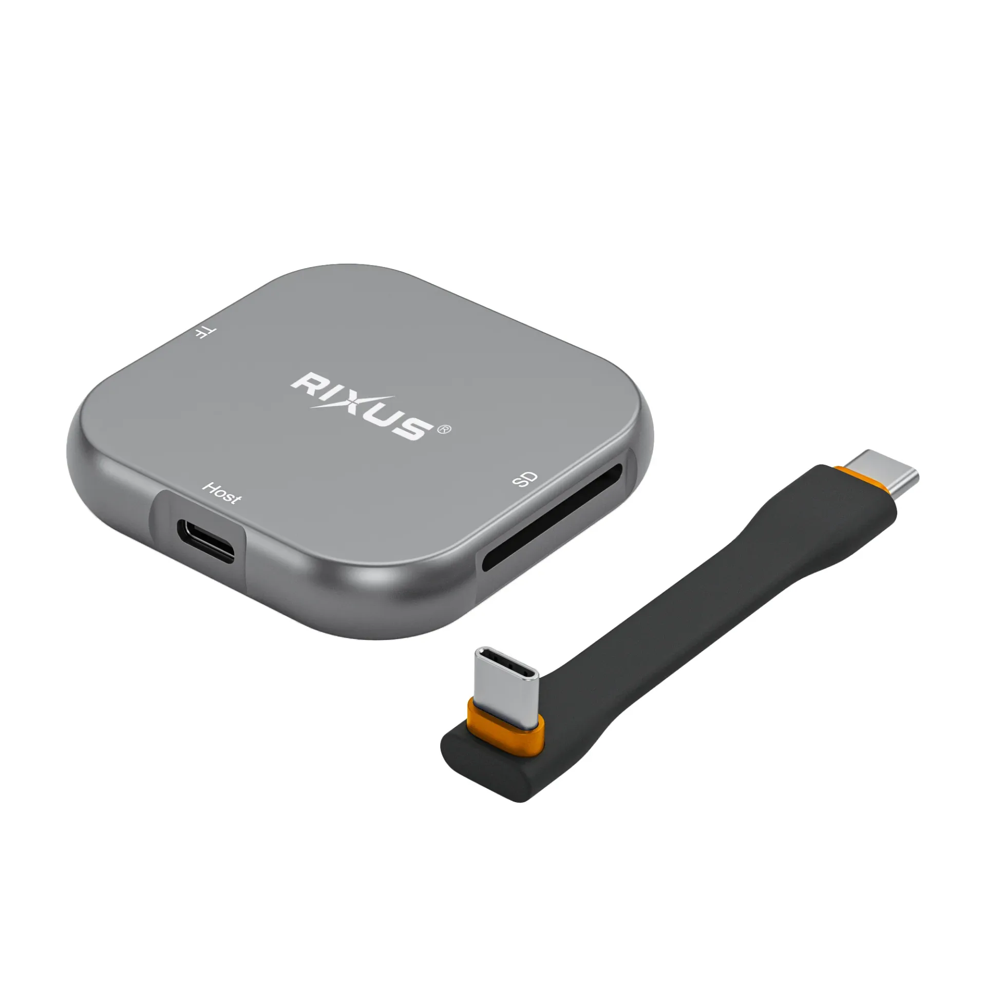 Rixus RXCR23 Magnetic SD Card Reader Gray