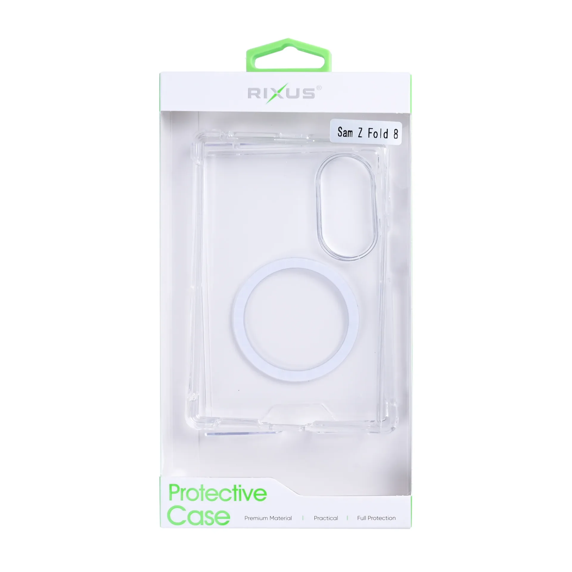 Rixus Anti-Burst Case With MagSafe Compatible For Samsung Galaxy Z Fold8 Transparent