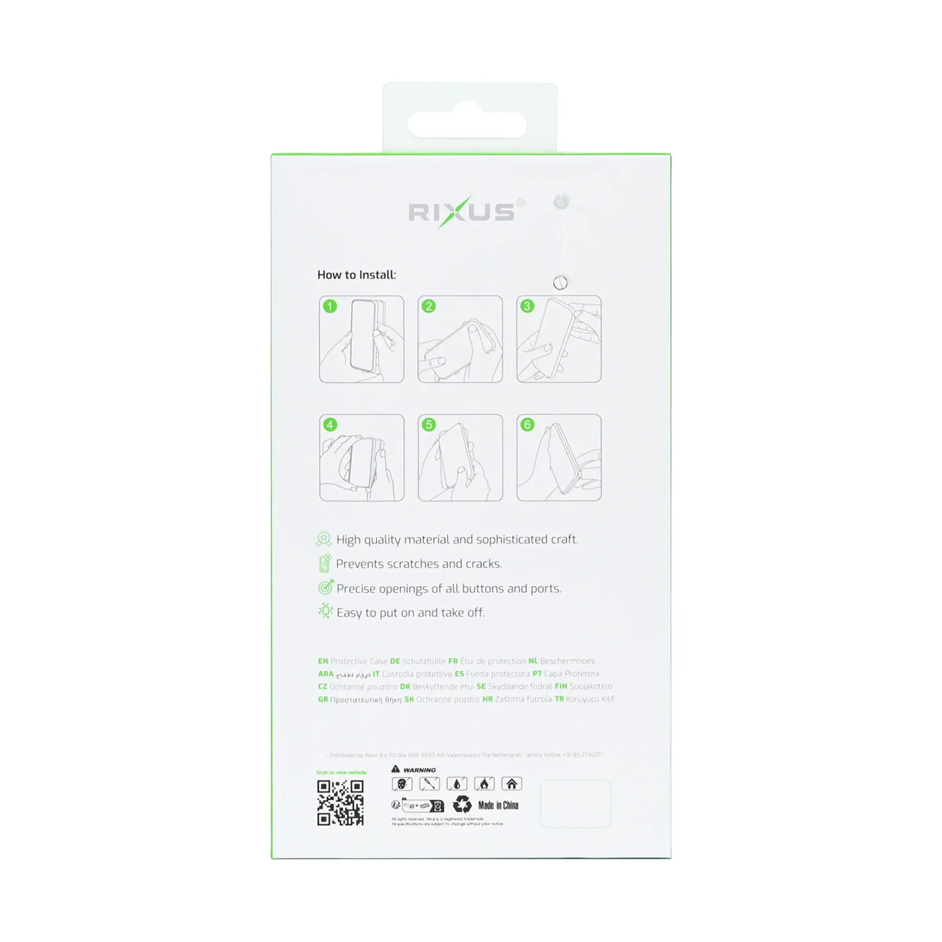 Rixus SnapGrip 360 Case For Apple iPhone 17 Pro Max White