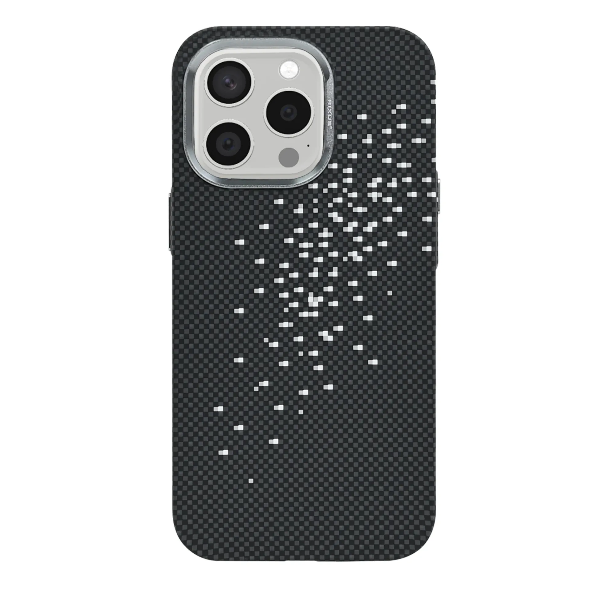 Rixus Alpine Ultra-Slim Case With MagSafe Compatible RXD022 For Apple iPhone 15 Pro Max Galaxy Black
