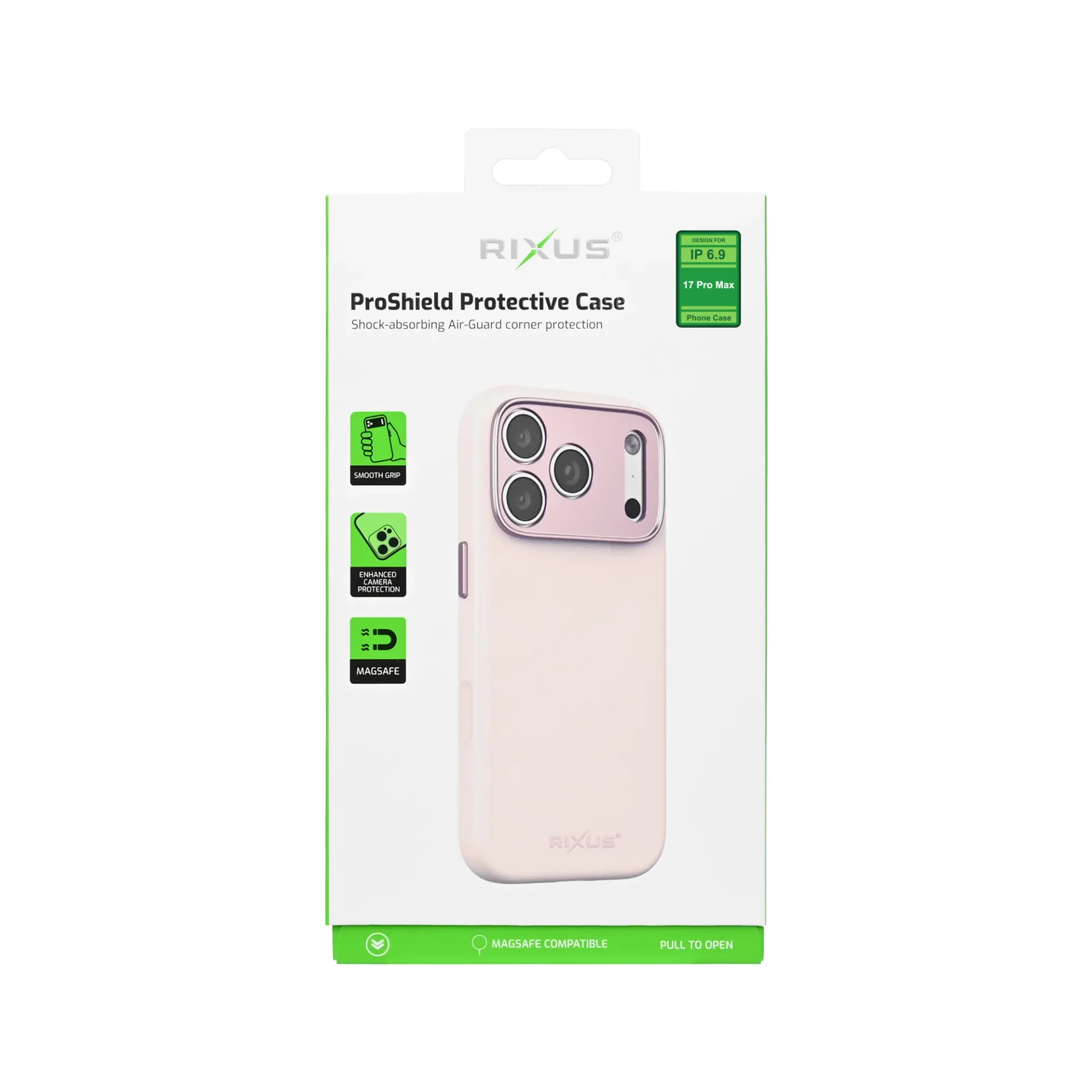Rixus ProShield Case For Apple iPhone 17 Pro Max Pink