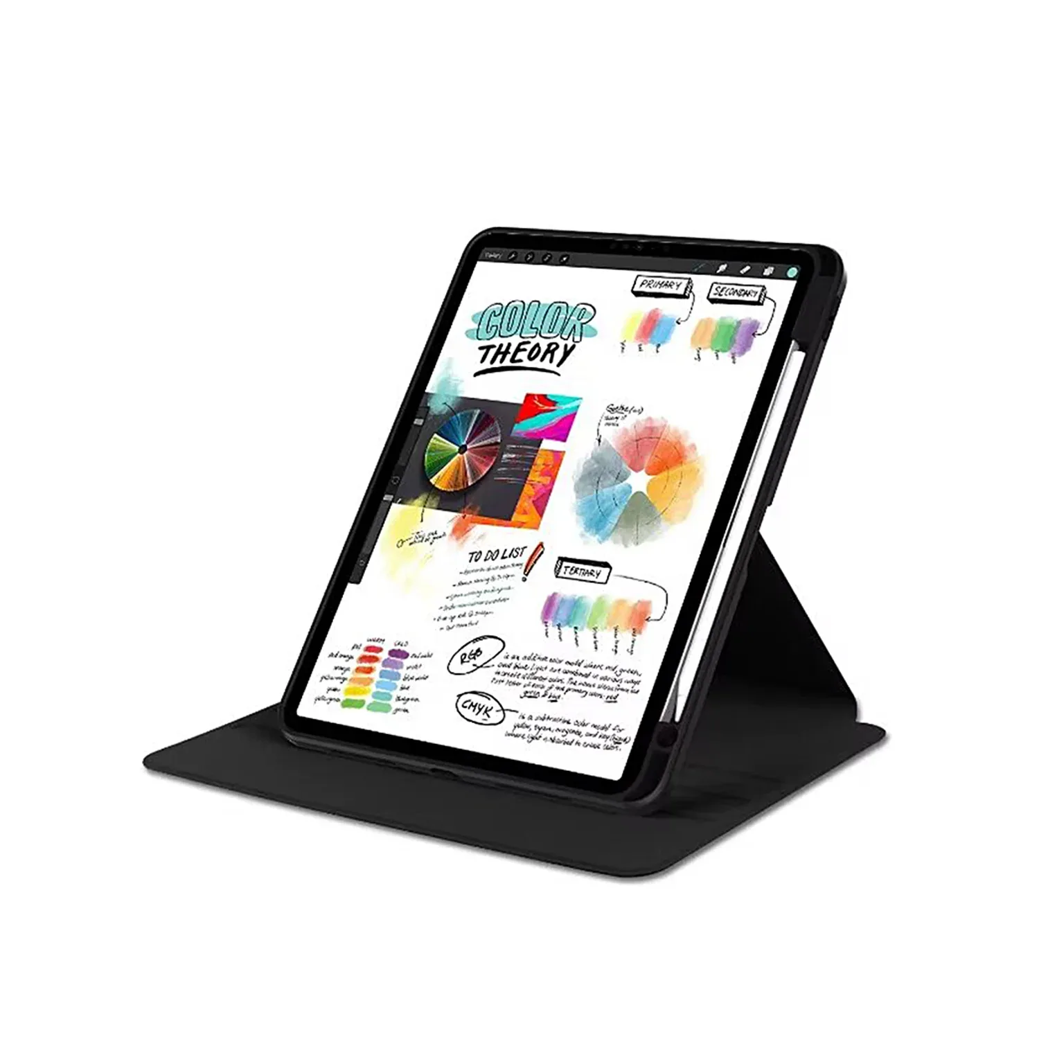 PU Leather Protective Case For Apple iPad 10.2 inch, 10.5 inch Black