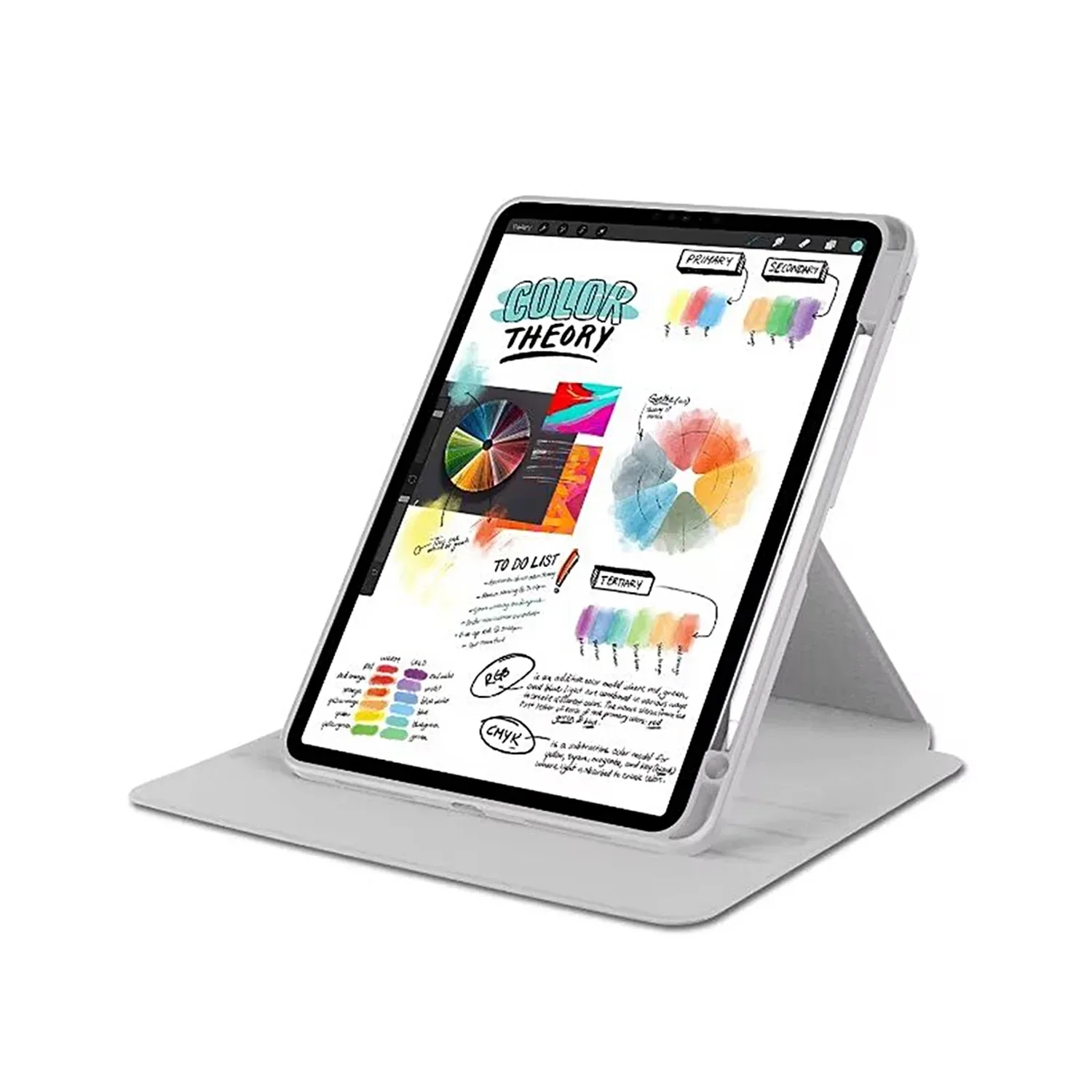 PU Leather Protective Case For Apple iPad 10 10.9 inch (2022), iPad 11.0 inch (2025) Grey