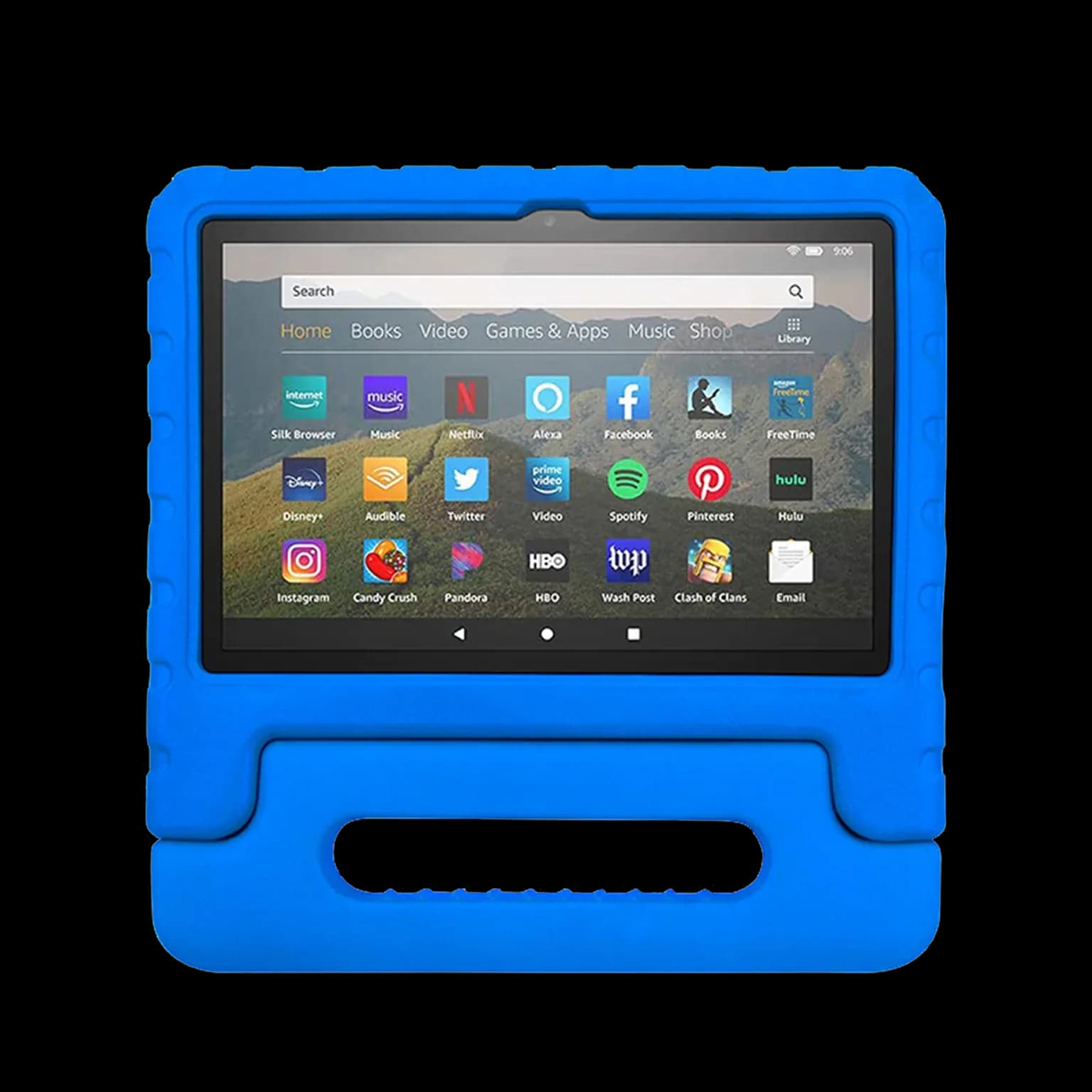 Rixus RXTC06 Tablet Kids Case For Apple iPad Air 1 9.7 inch, iPad 5, iPad 2 9.7 inch, iPad 6, iPad Pro 9.7 inch, iPad 7 Blue