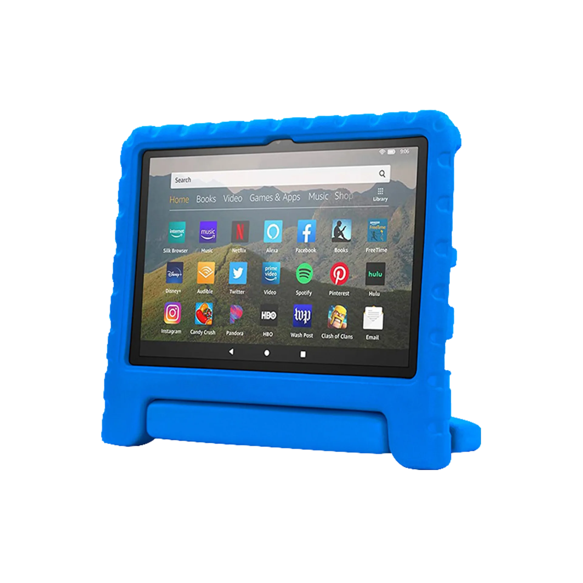 Rixus RXTC06 Tablet Kids Case For Apple iPad Air 1 9.7 inch, iPad 5, iPad 2 9.7 inch, iPad 6, iPad Pro 9.7 inch, iPad 7 Blue