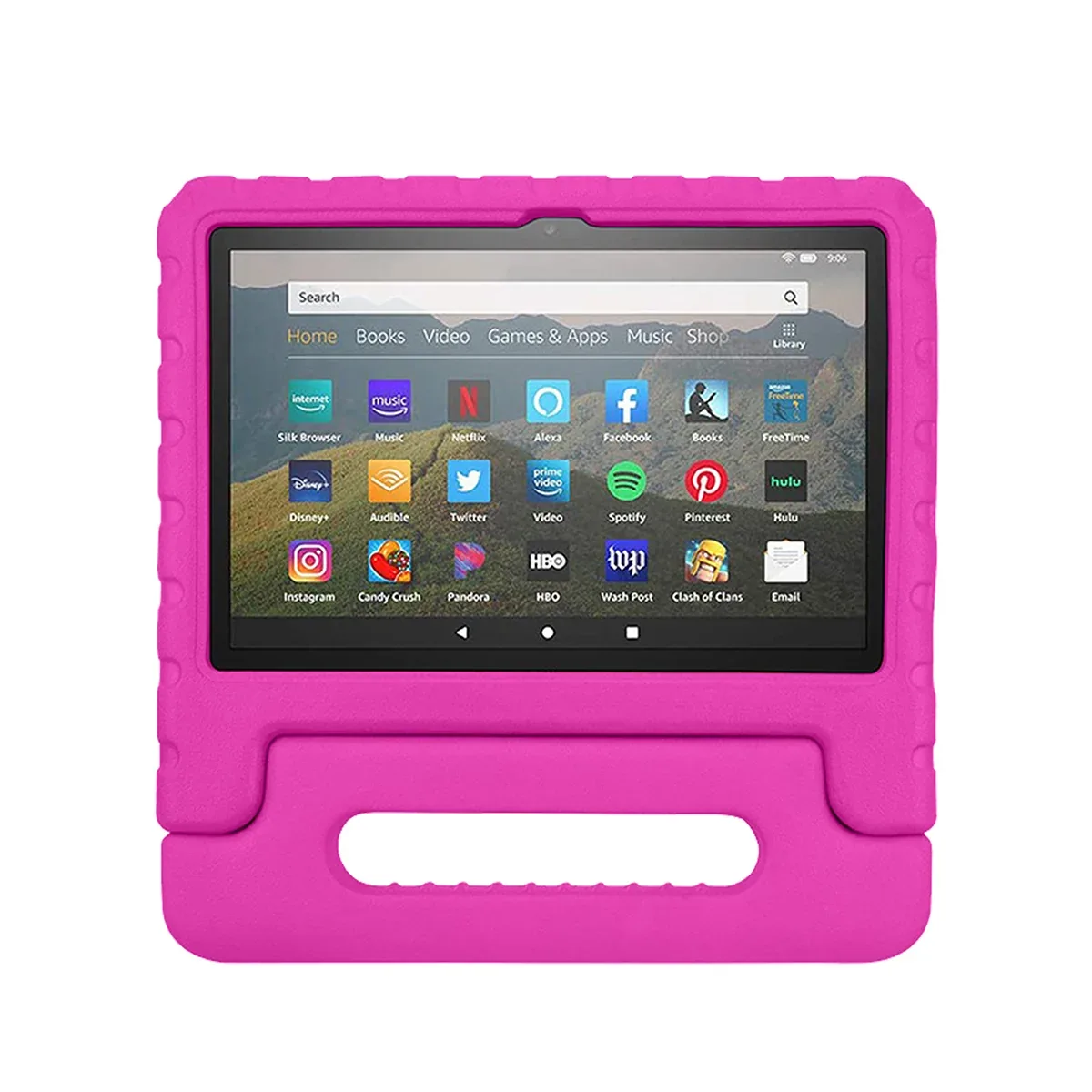 Rixus RXTC06 Tablet Kids Case For Apple iPad Air 1 9.7 inch, iPad 5, iPad 2 9.7 inch, iPad 6, iPad Pro 9.7 inch, iPad 7 Pink
