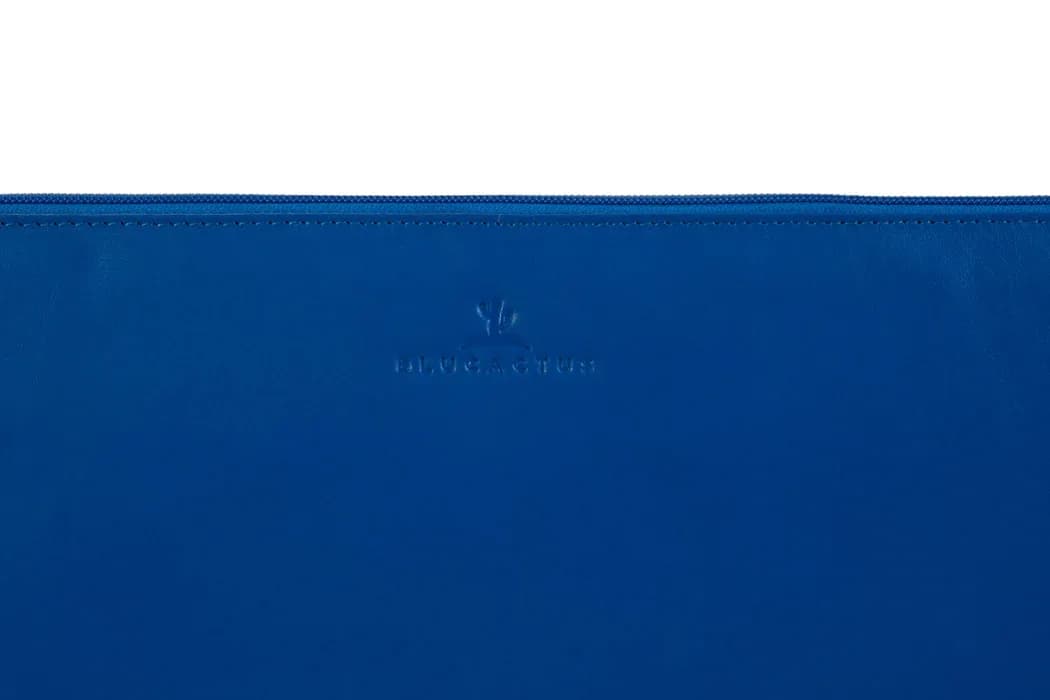 BLUCACTUS LS1004BL Leather Laptop Sleeve 14 inch Blue