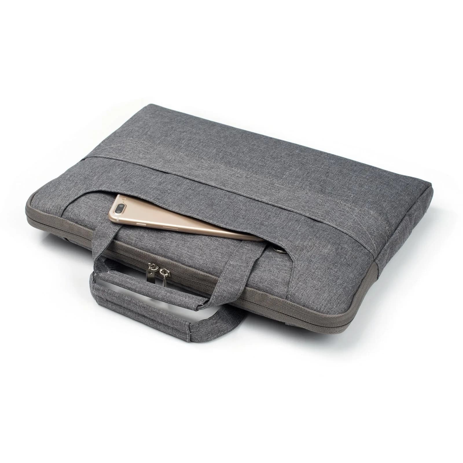 Laptop Sleeve Bag With Shoulder Strap 11, 12 inch Grey