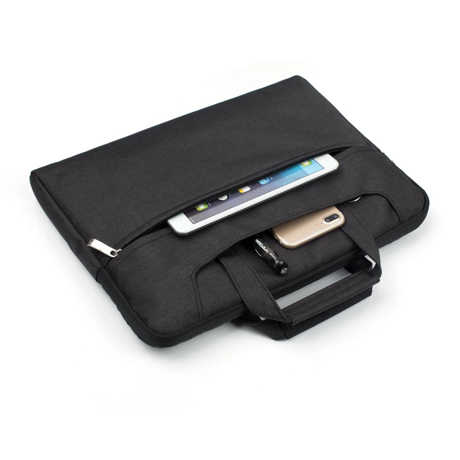 Laptop Sleeve Bag With Shoulder Strap 13, 14.2 inch Black
