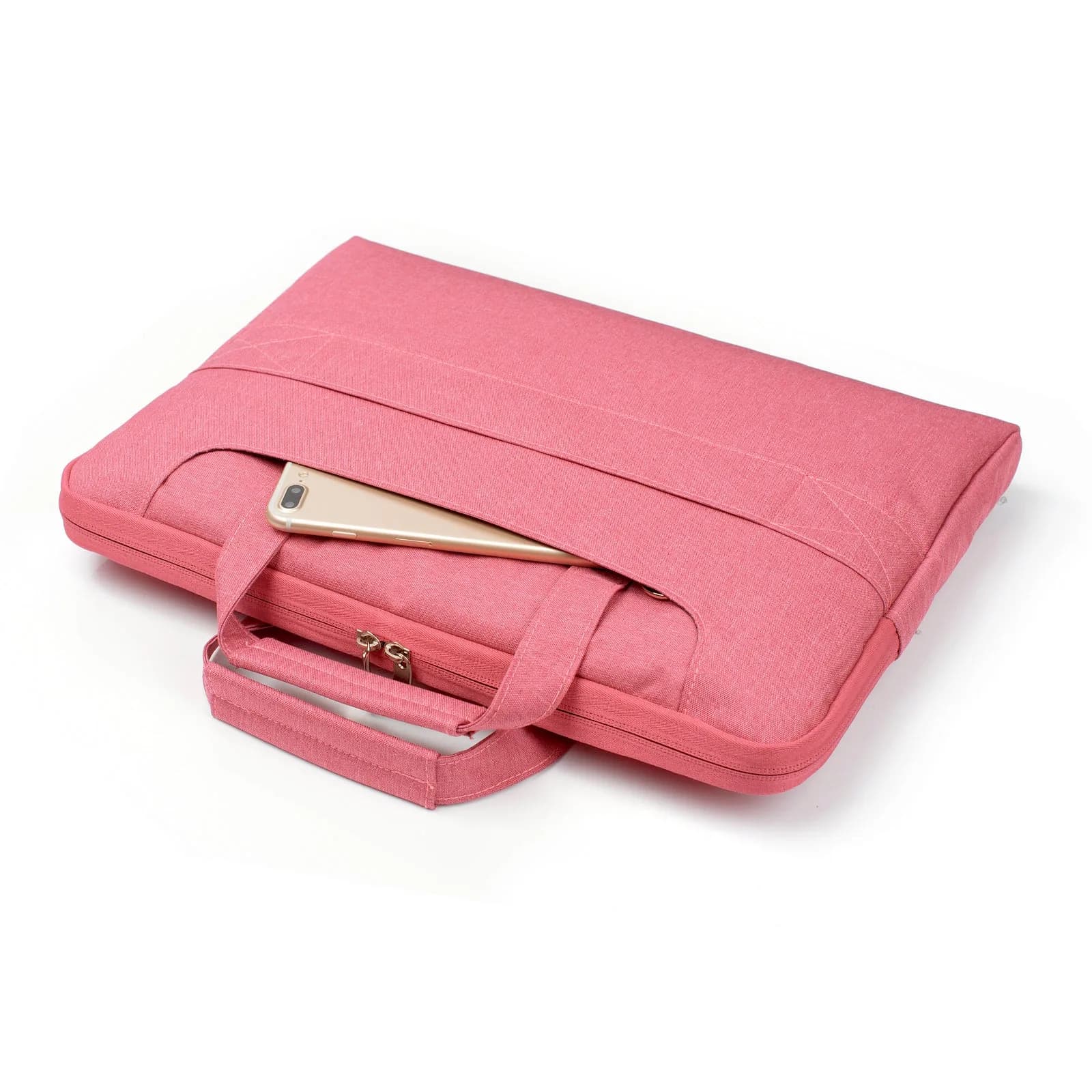 Laptop Sleeve Bag With Shoulder Strap 13, 14.2 inch Pink
