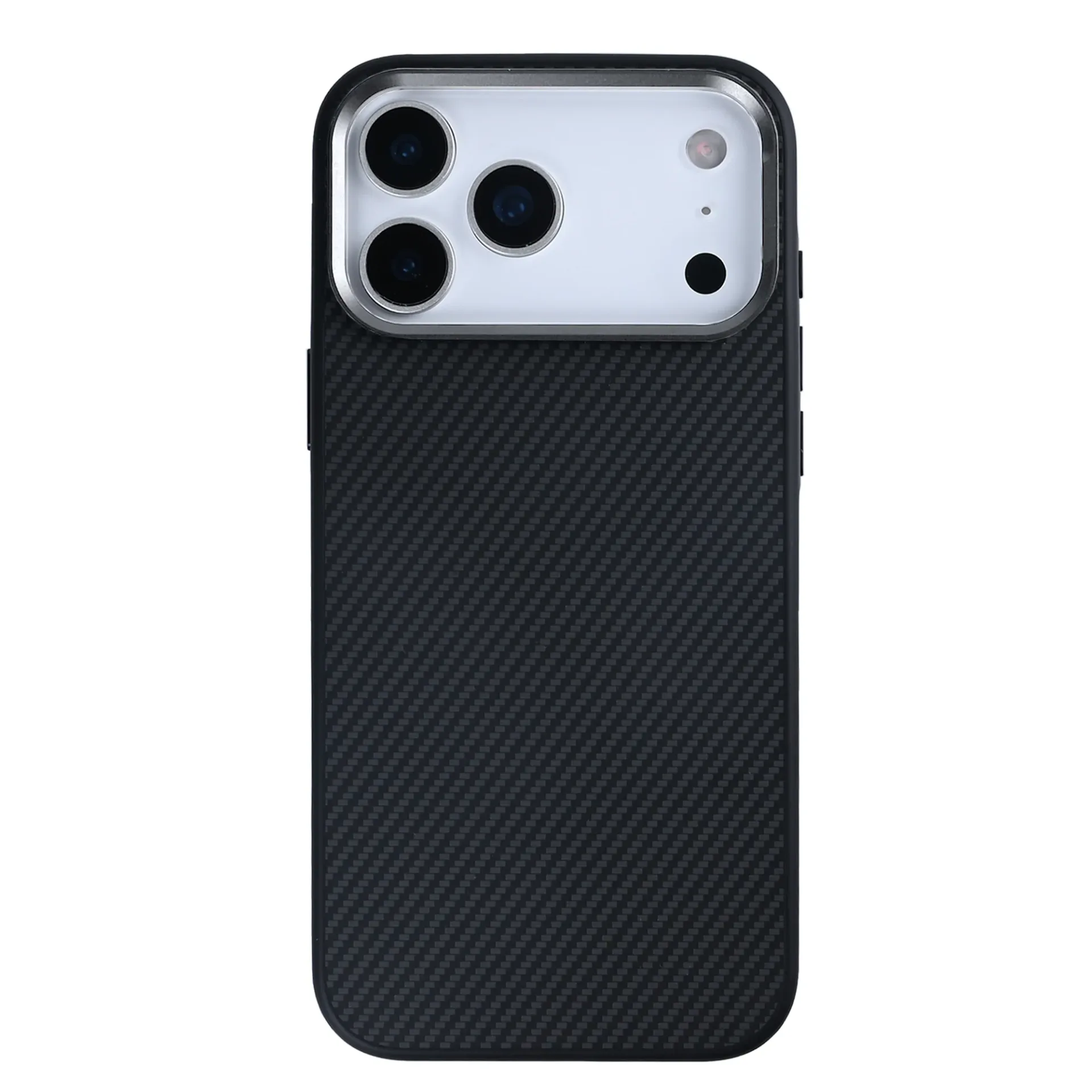 Rixus Mag Carbon With MagSafe Compatible For Apple iPhone 17 Pro Max Titanium Black
