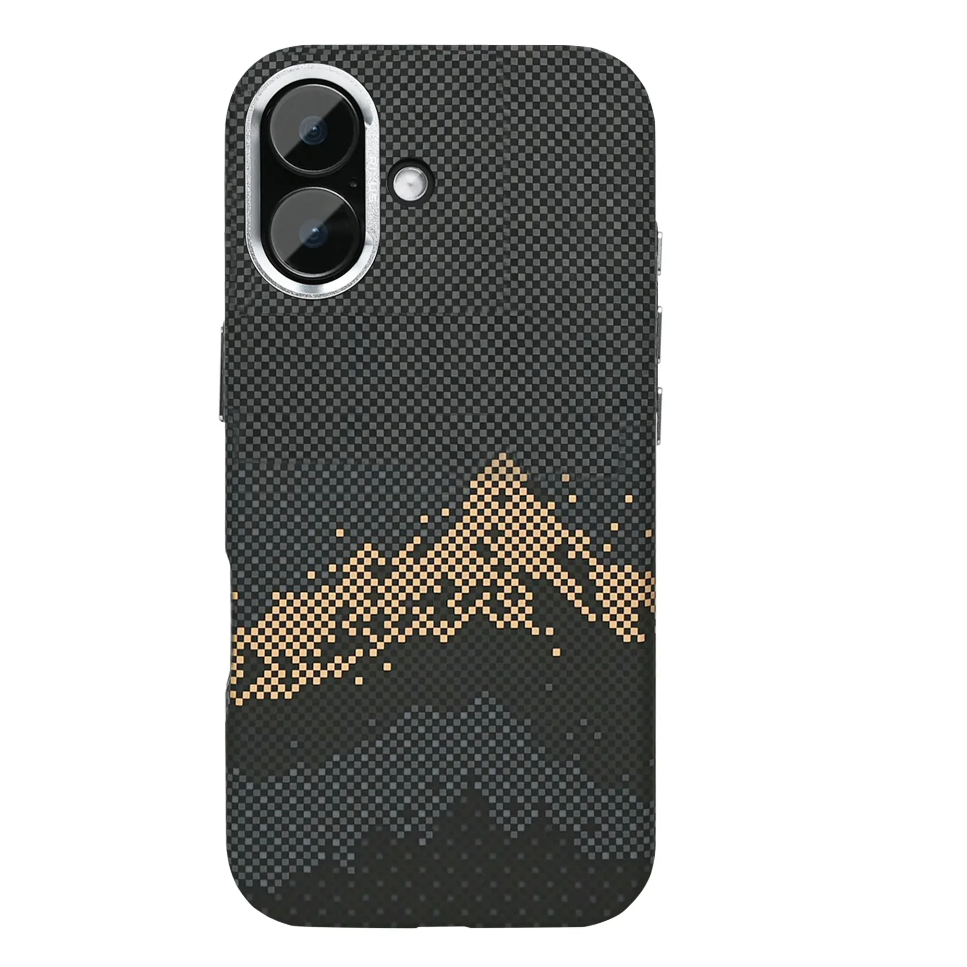 Rixus Alpine Ultra-Slim Case With MagSafe Compatible RXD082 For Apple iPhone 17 Mountain Black