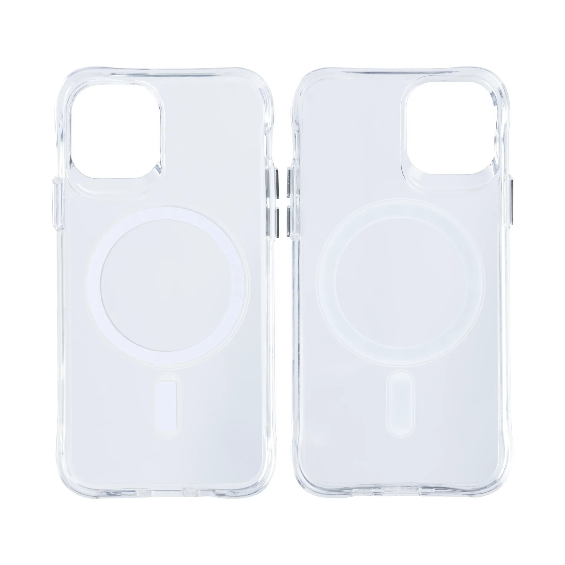 Rixus Anti Shock Case TPU With MagSafe Compatible For Apple iPhone 12, 12 Pro Transparent