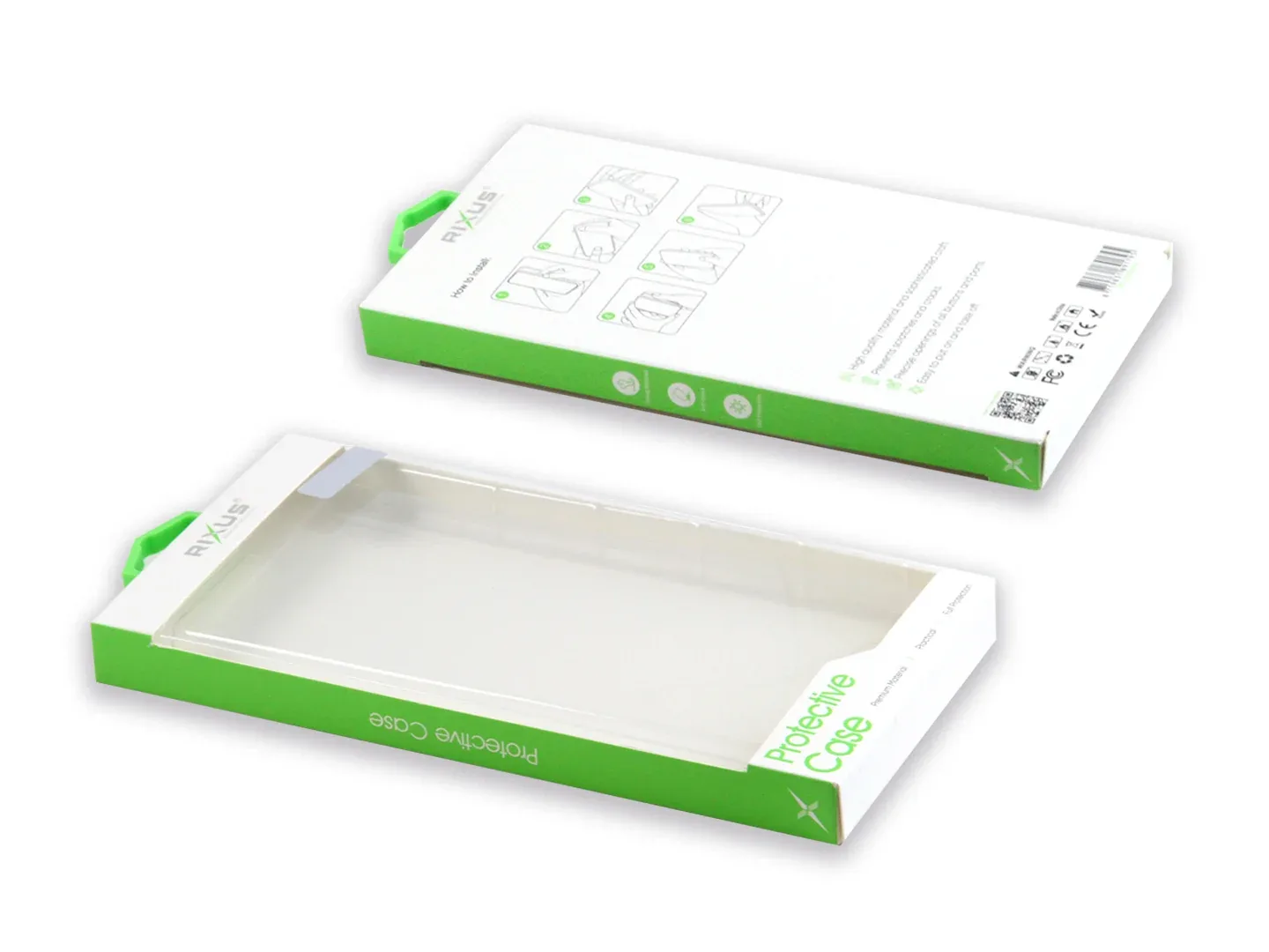 Rixus Anti-Burst Case For Apple iPhone 13 Mini Transparent