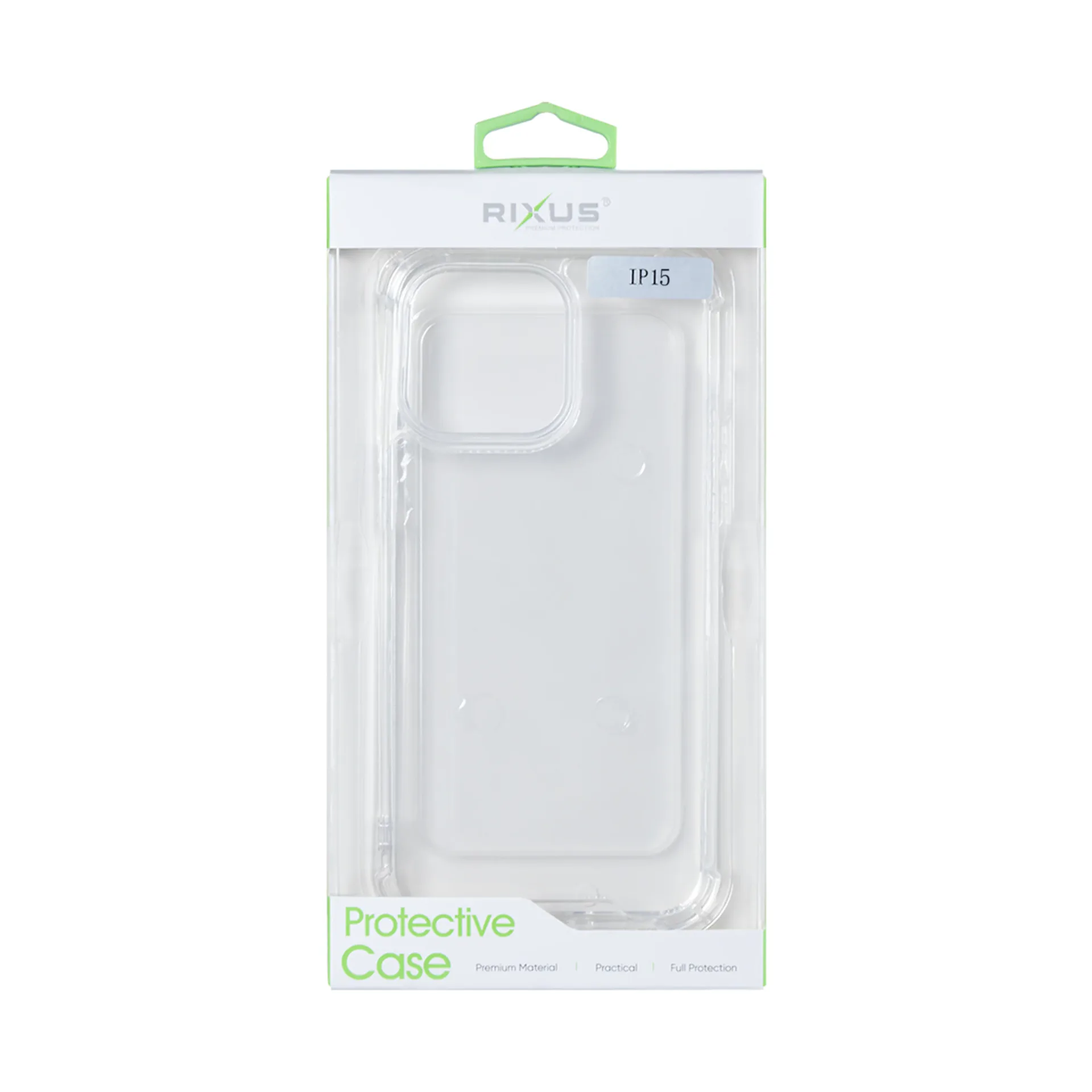 Rixus Anti-Burst Case For Apple iPhone 15 Transparent
