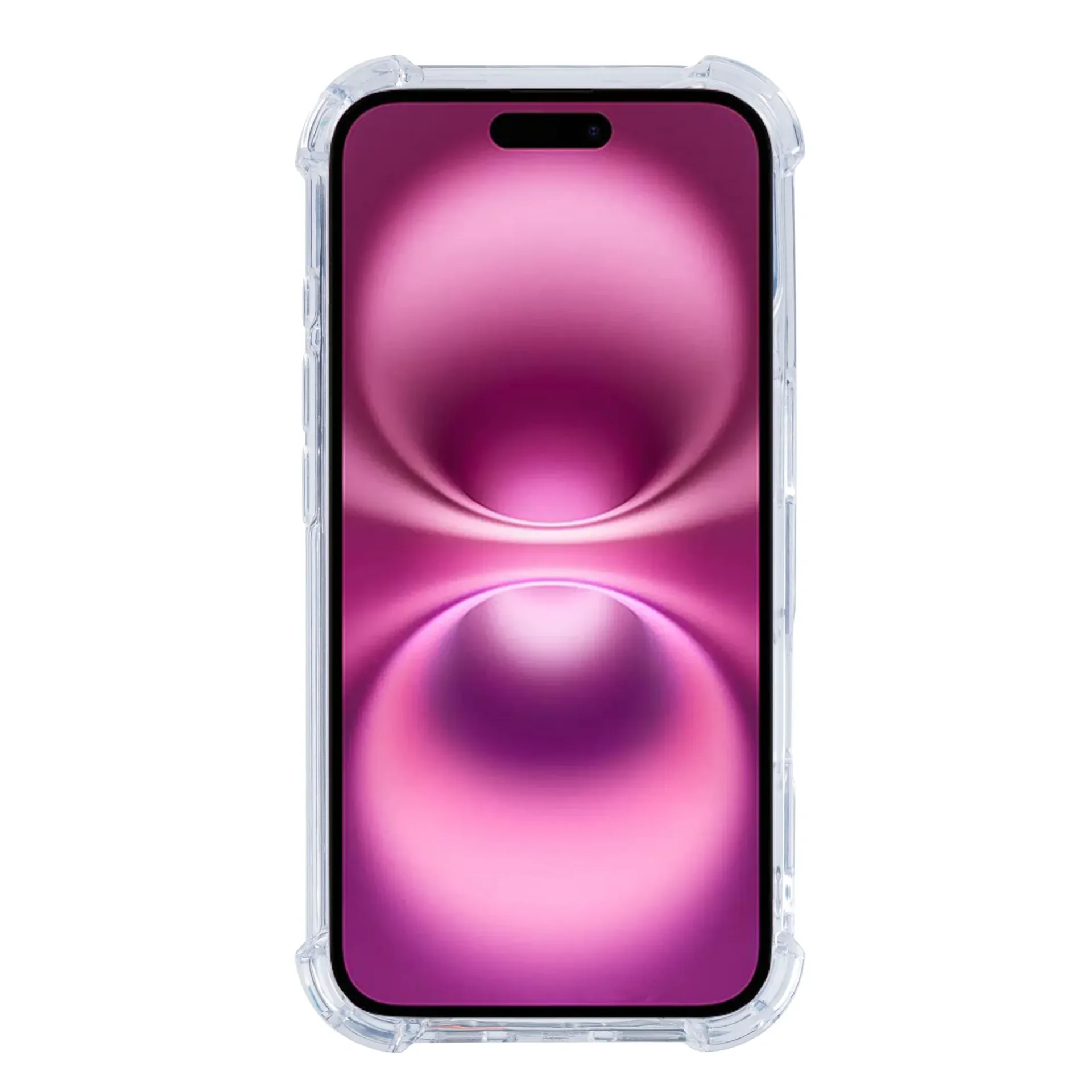 Rixus Anti-Burst Case For Apple iPhone 16 Plus Transparent