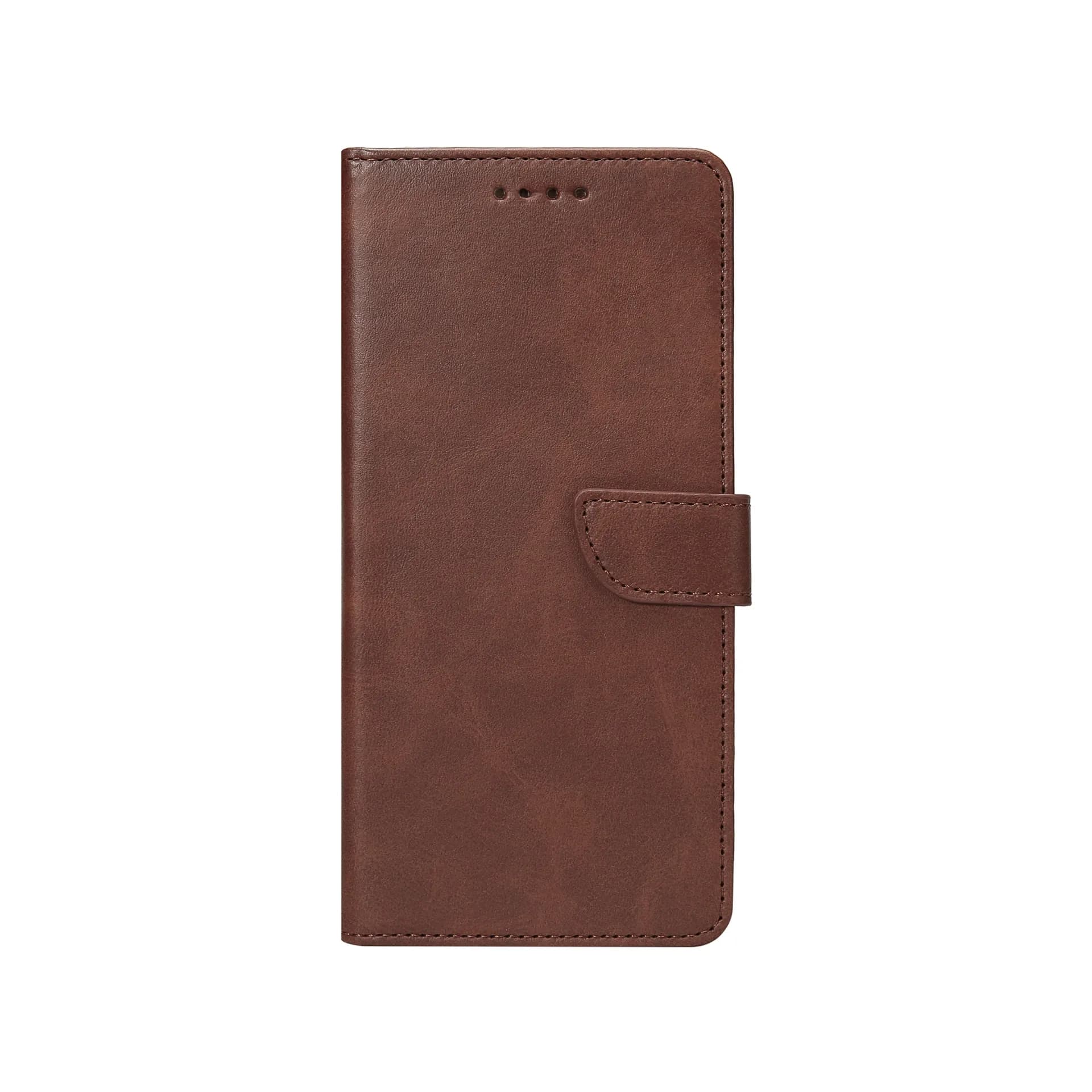 Rixus Bookcase For Apple iPhone X, XS Brown