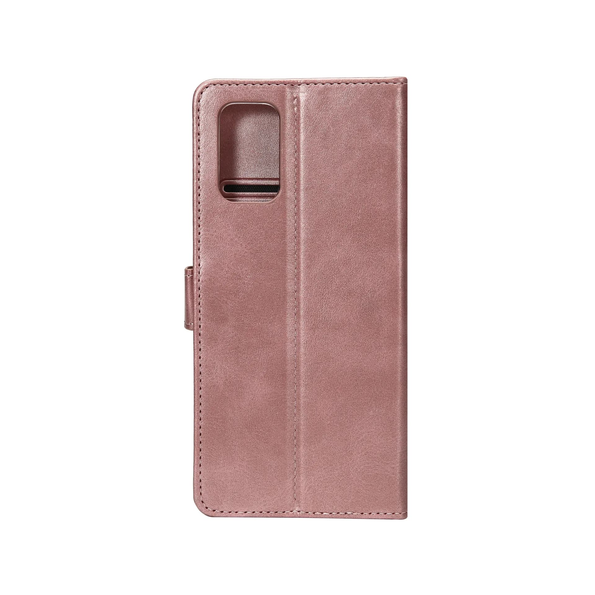 Rixus Bookcase For Samsung Galaxy A52 5G Pink