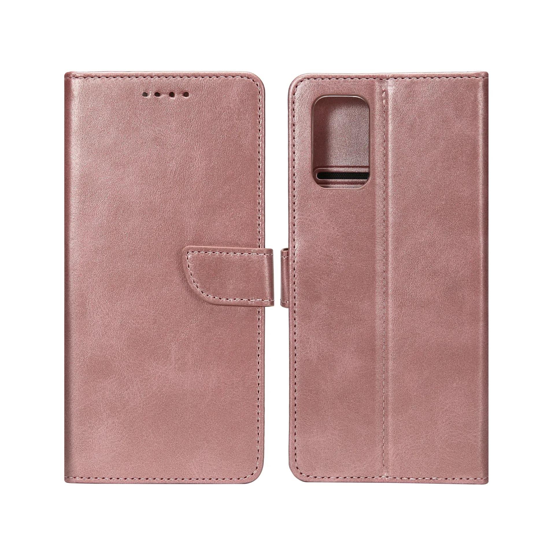 Rixus Bookcase For Samsung Galaxy A52 5G Pink