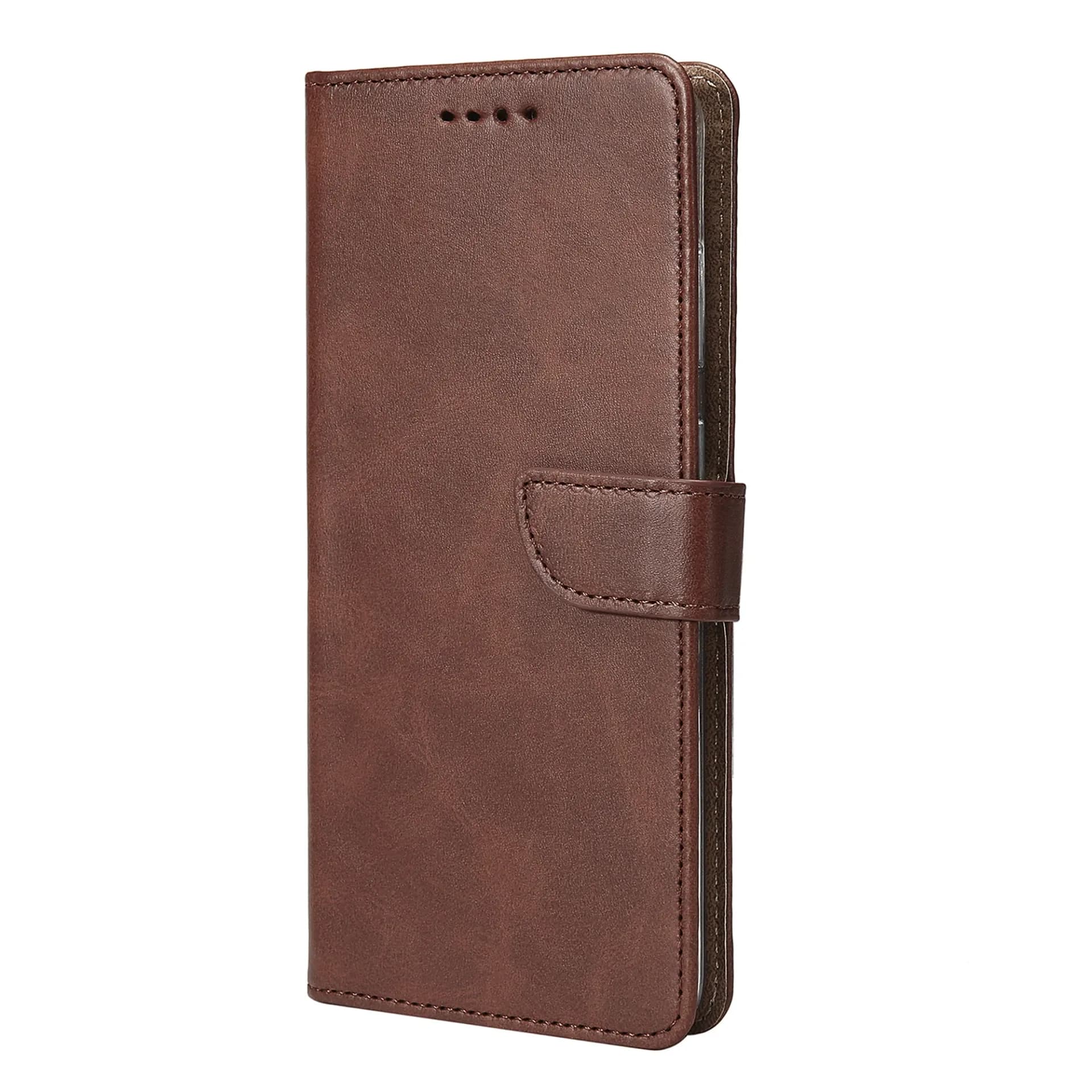 Rixus Bookcase For Samsung Galaxy A54 5G Brown
