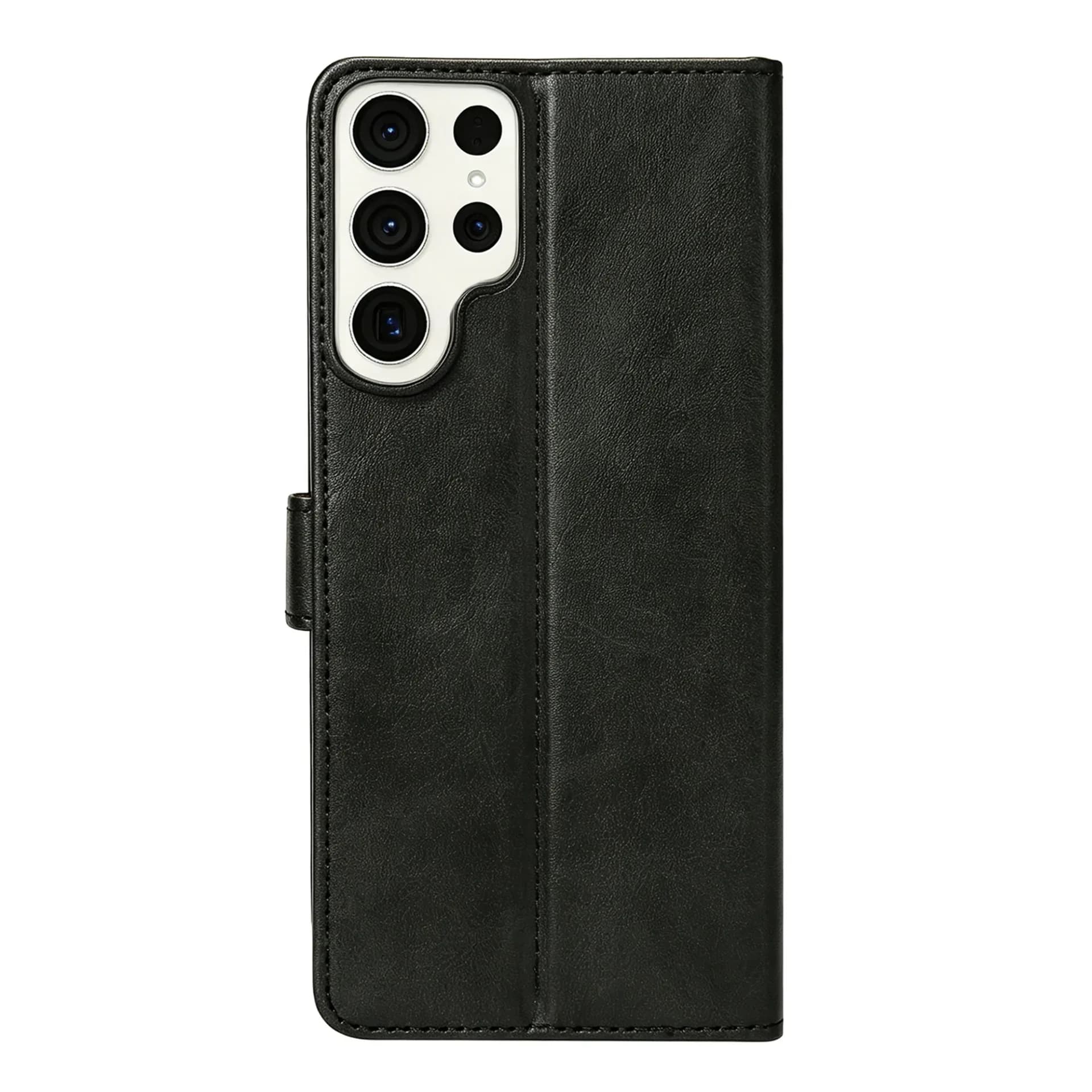 Rixus Bookcase For Samsung Galaxy S23 Ultra Black