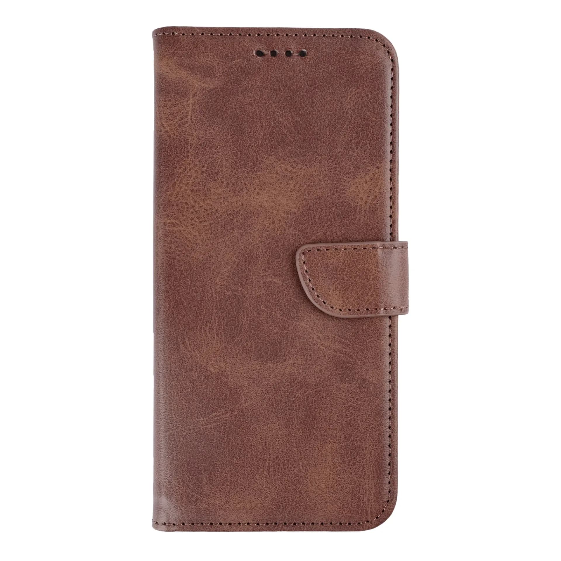 Rixus Bookcase For Samsung Galaxy S26 Brown