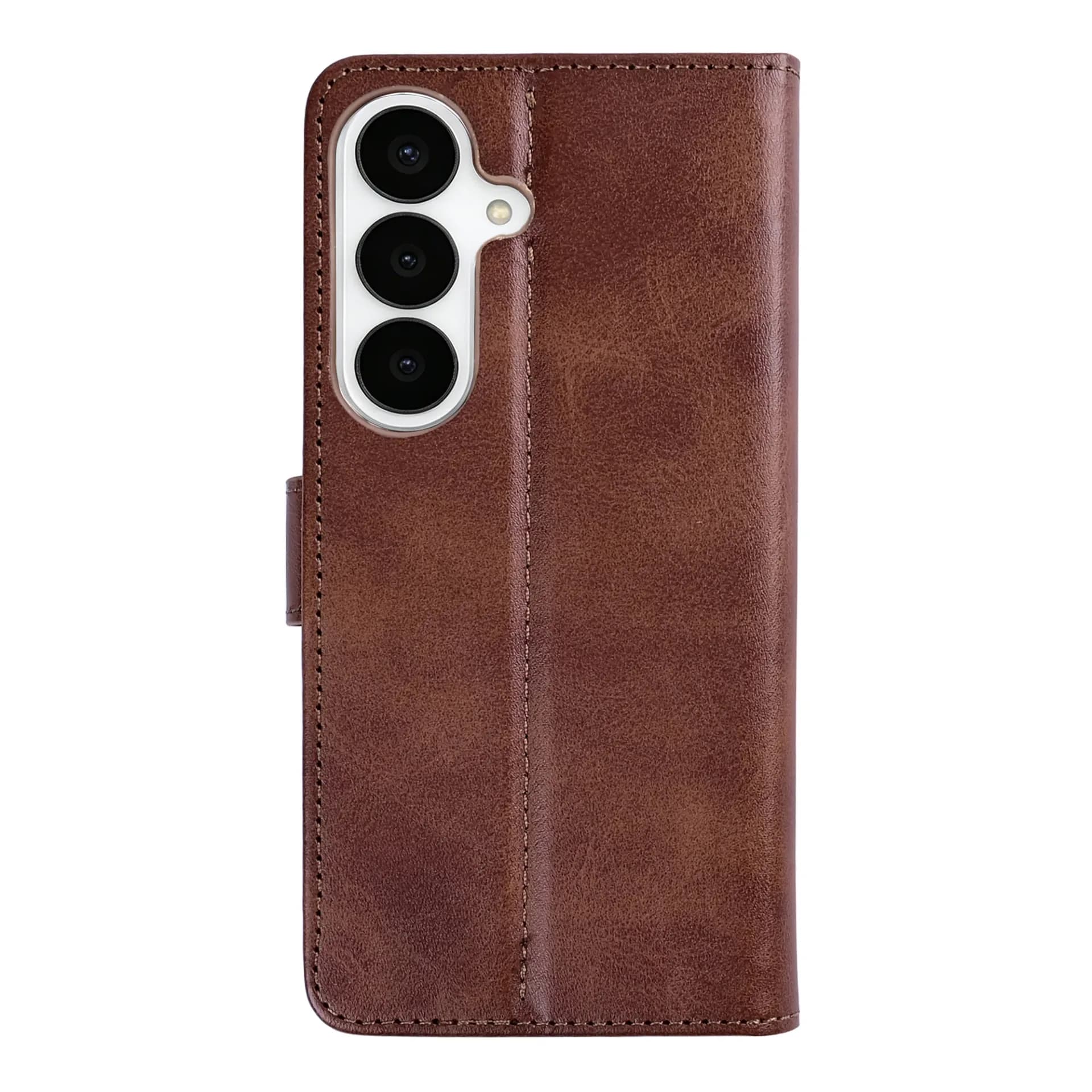 Rixus Bookcase For Samsung Galaxy S26 Brown