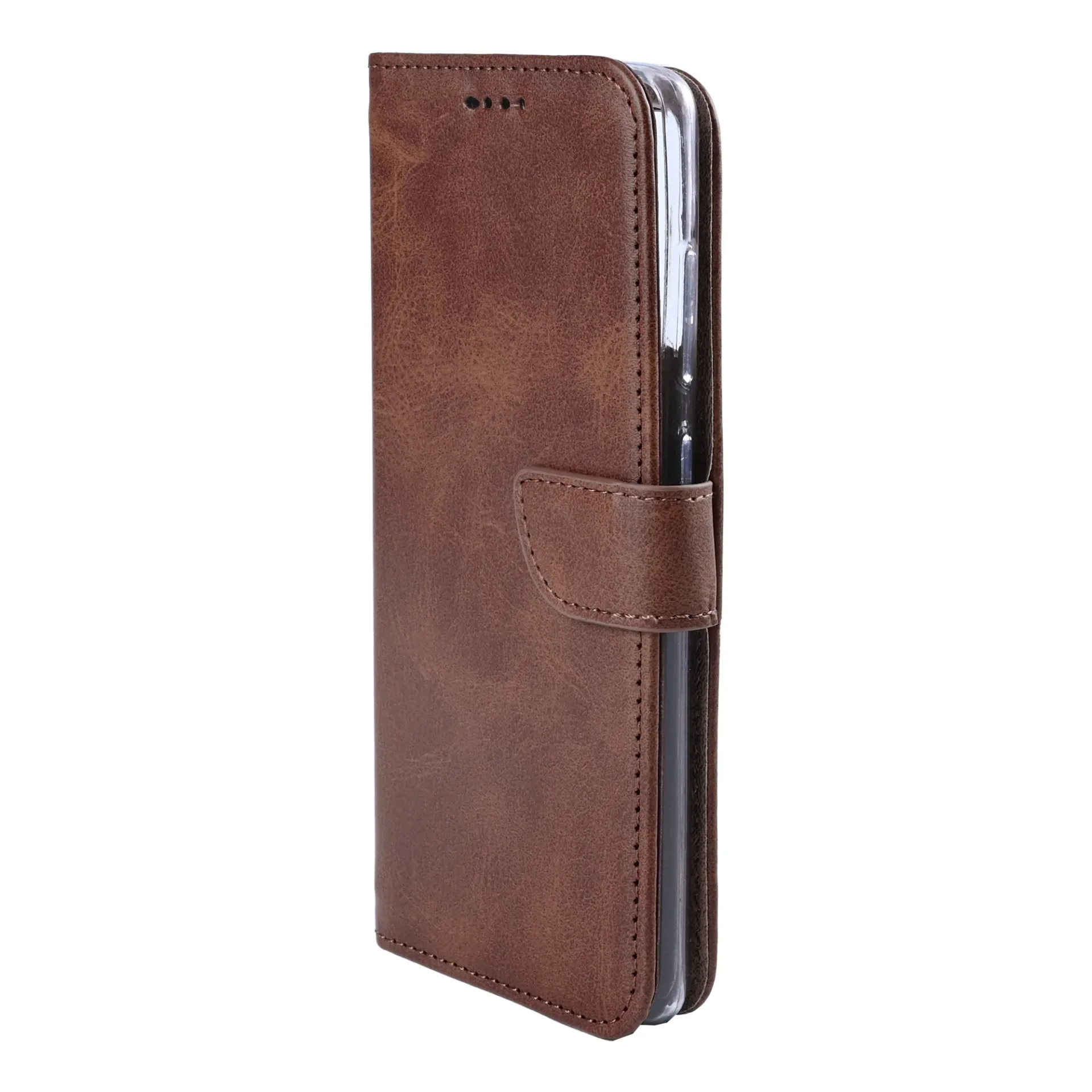 Rixus Bookcase For Samsung Galaxy S26 Brown