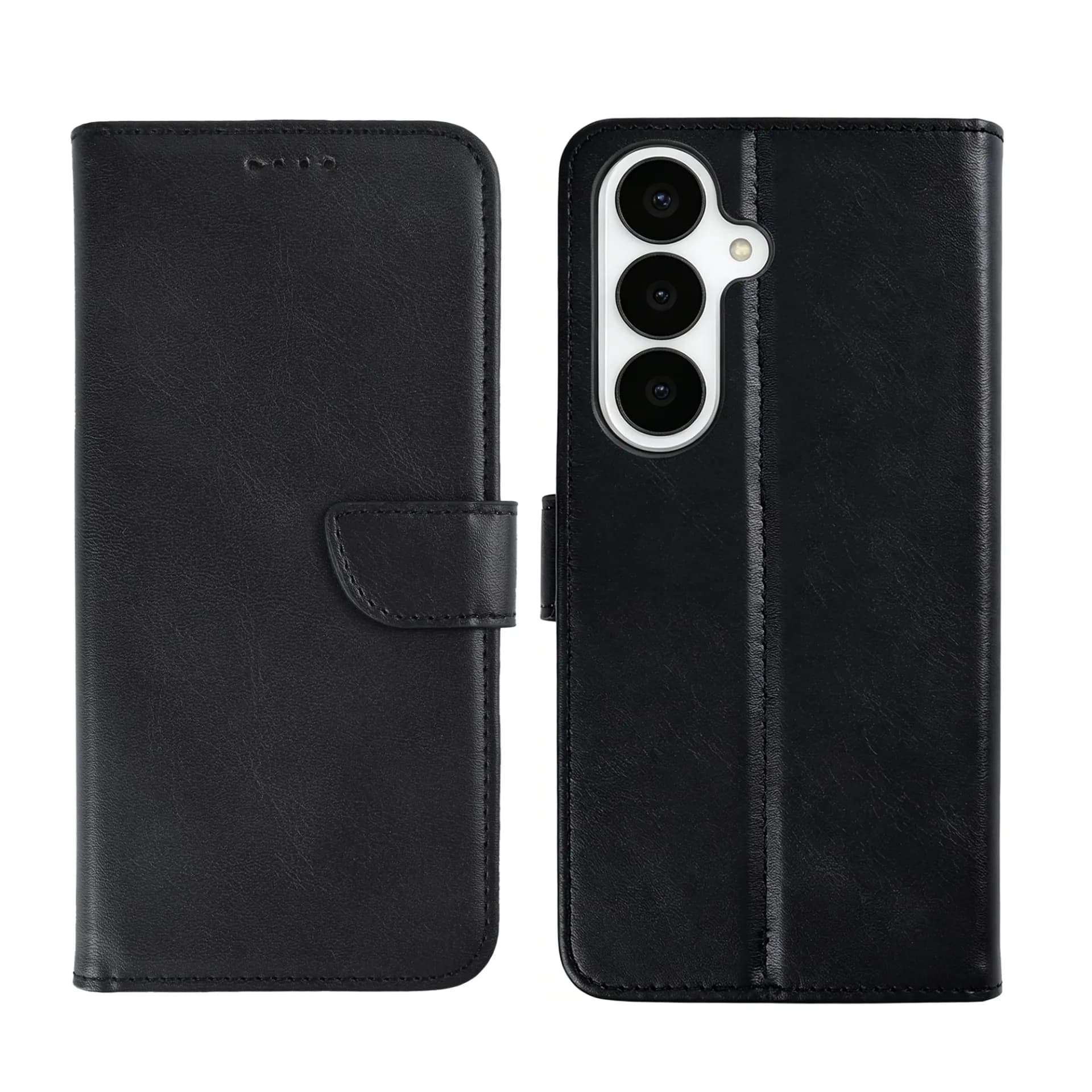 Rixus Bookcase For Samsung Galaxy S26 Plus Black