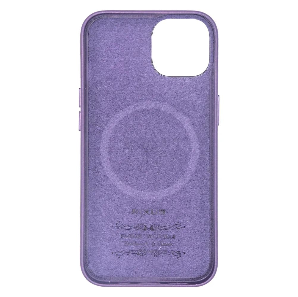 Rixus Classic 02 Case With MagSafe Compatible For Apple iPhone 14 Purple