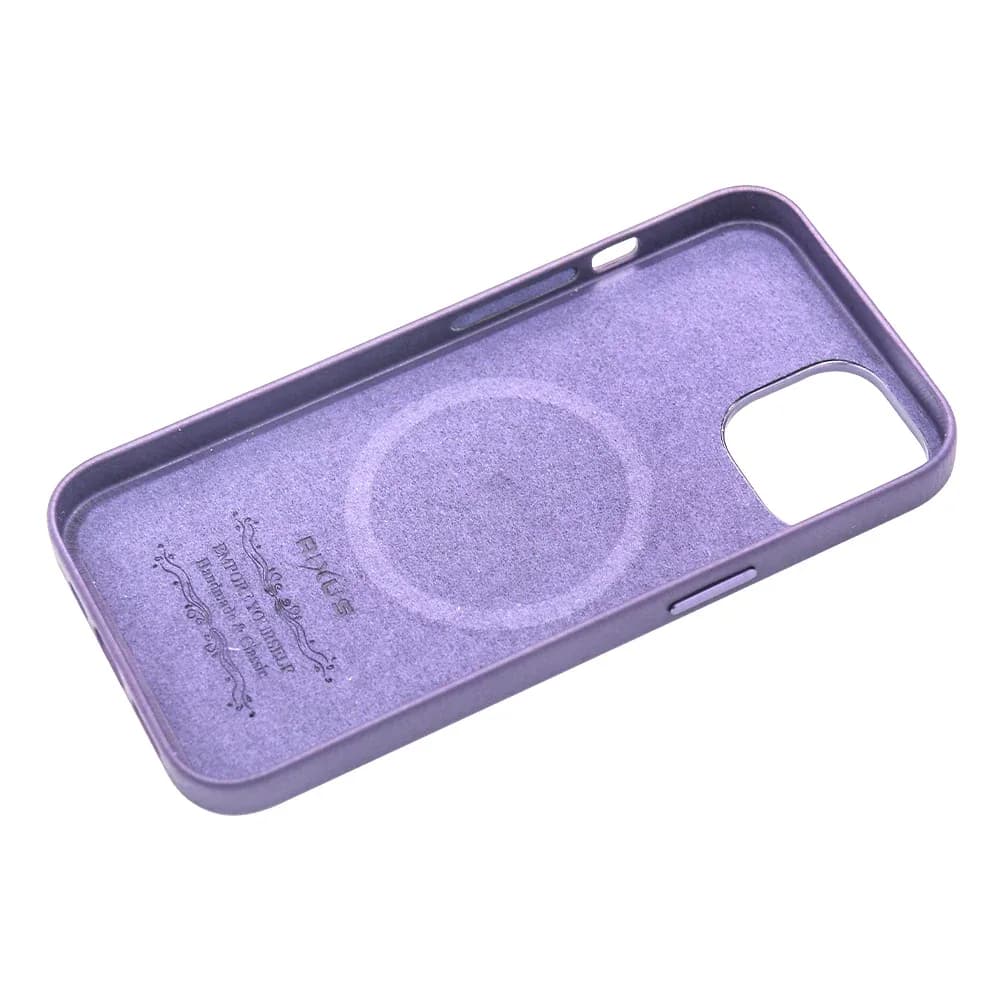 Rixus Classic 02 Case With MagSafe Compatible For Apple iPhone 14 Purple