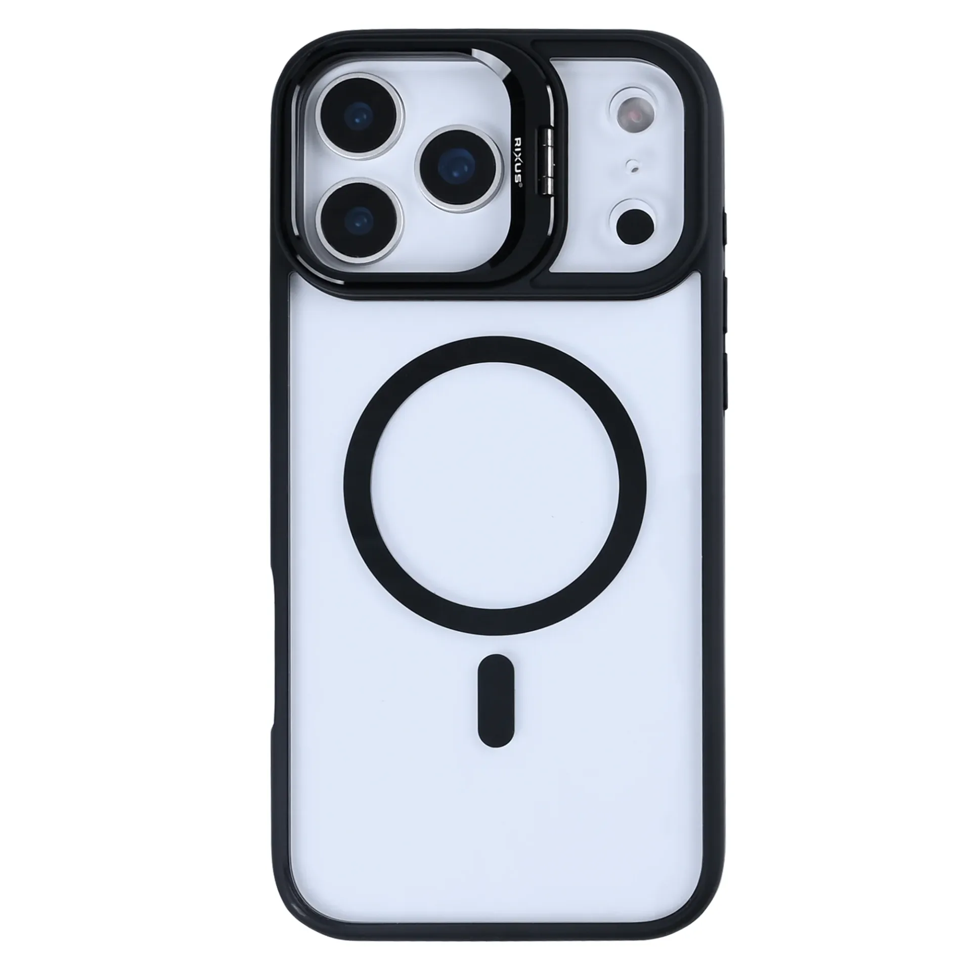 Rixus Classic 03 Case With MagSafe Compatible For Apple iPhone 17 Pro Max Black