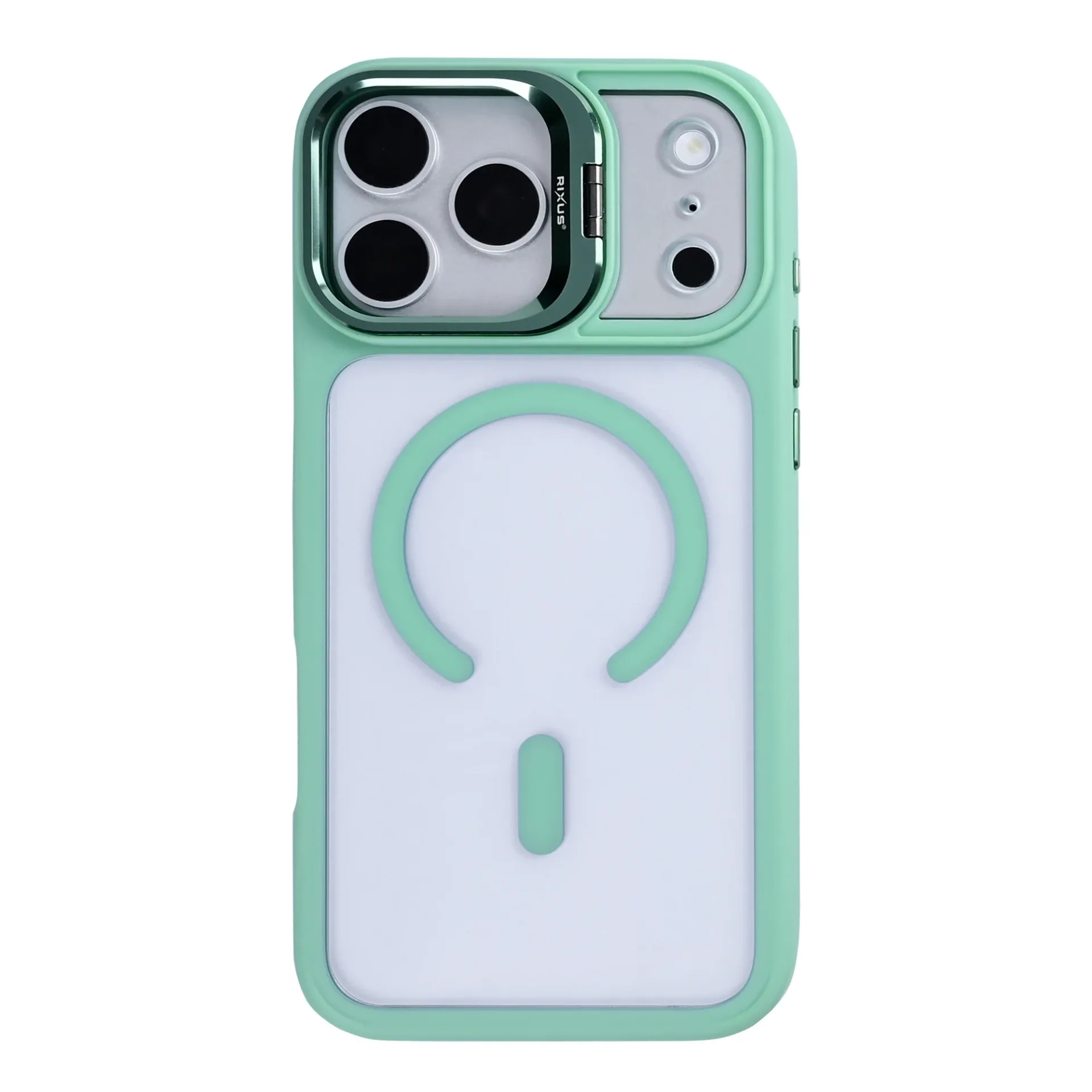 Rixus Classic 03 Case With MagSafe Compatible For Apple iPhone 17 Pro Max, 18 Pro Max Light Green