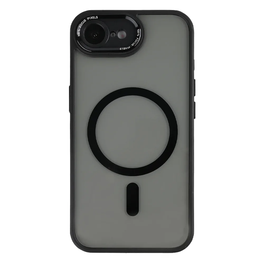 Rixus Classic 04 Case With MagSafe Compatible For Apple iPhone 16e Black