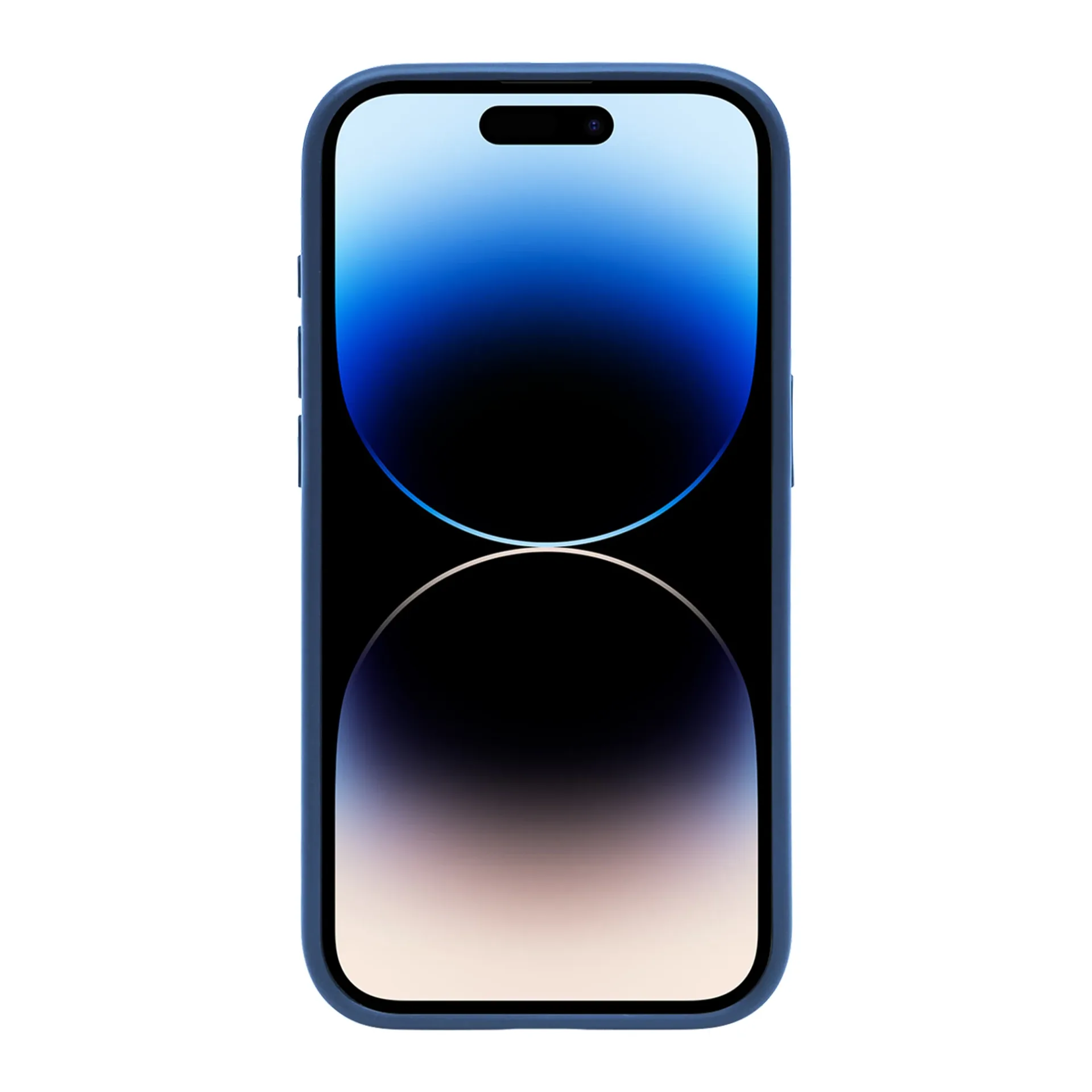 Rixus Crystal Amber Case For Apple iPhone 14 Pro Blue
