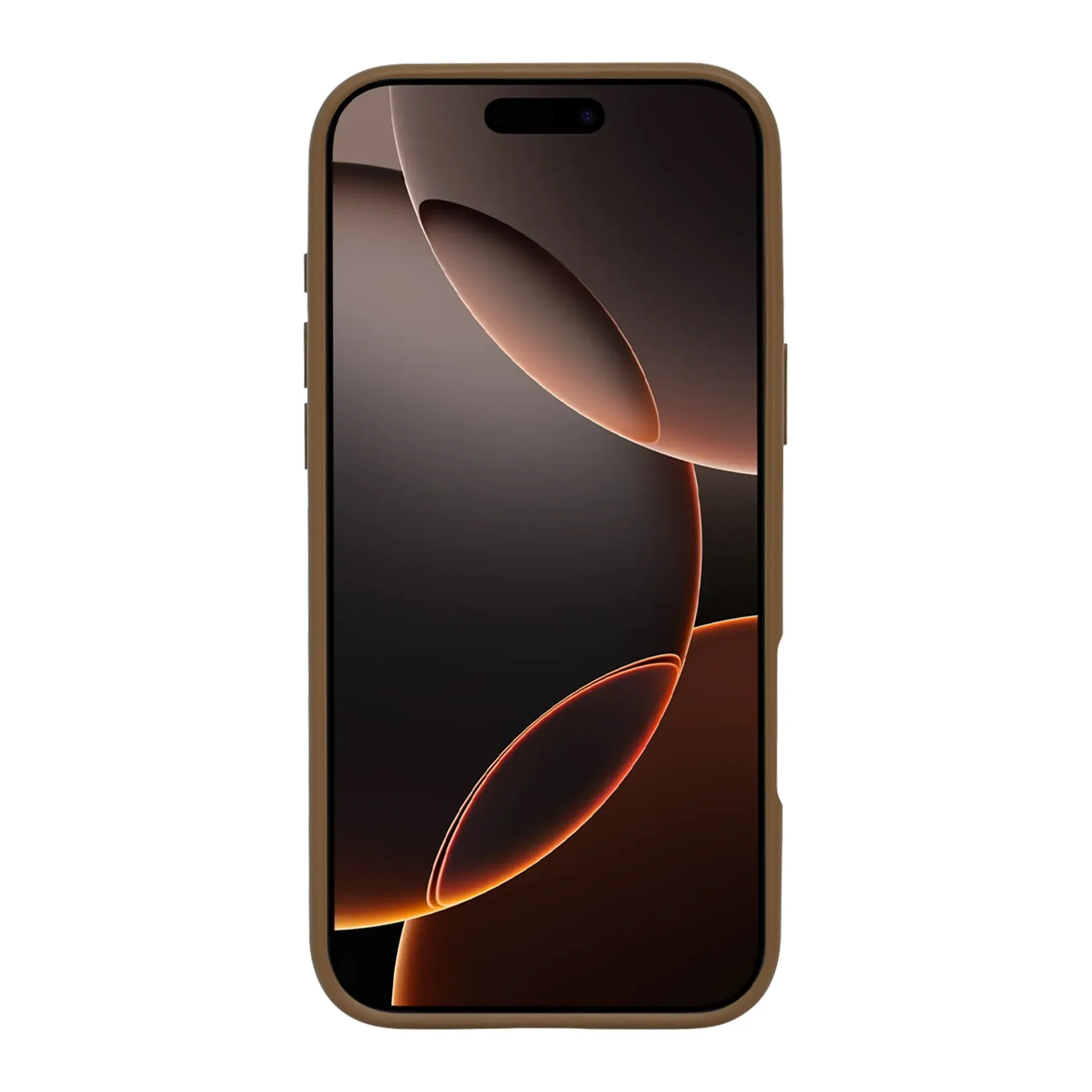 Rixus Crystal Amber Case For Apple iPhone 16 Pro Desert Gold