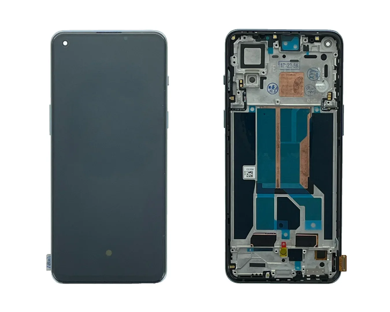 OnePlus Nord 2 Display And Digitizer With Frame Grey Sierra OEM