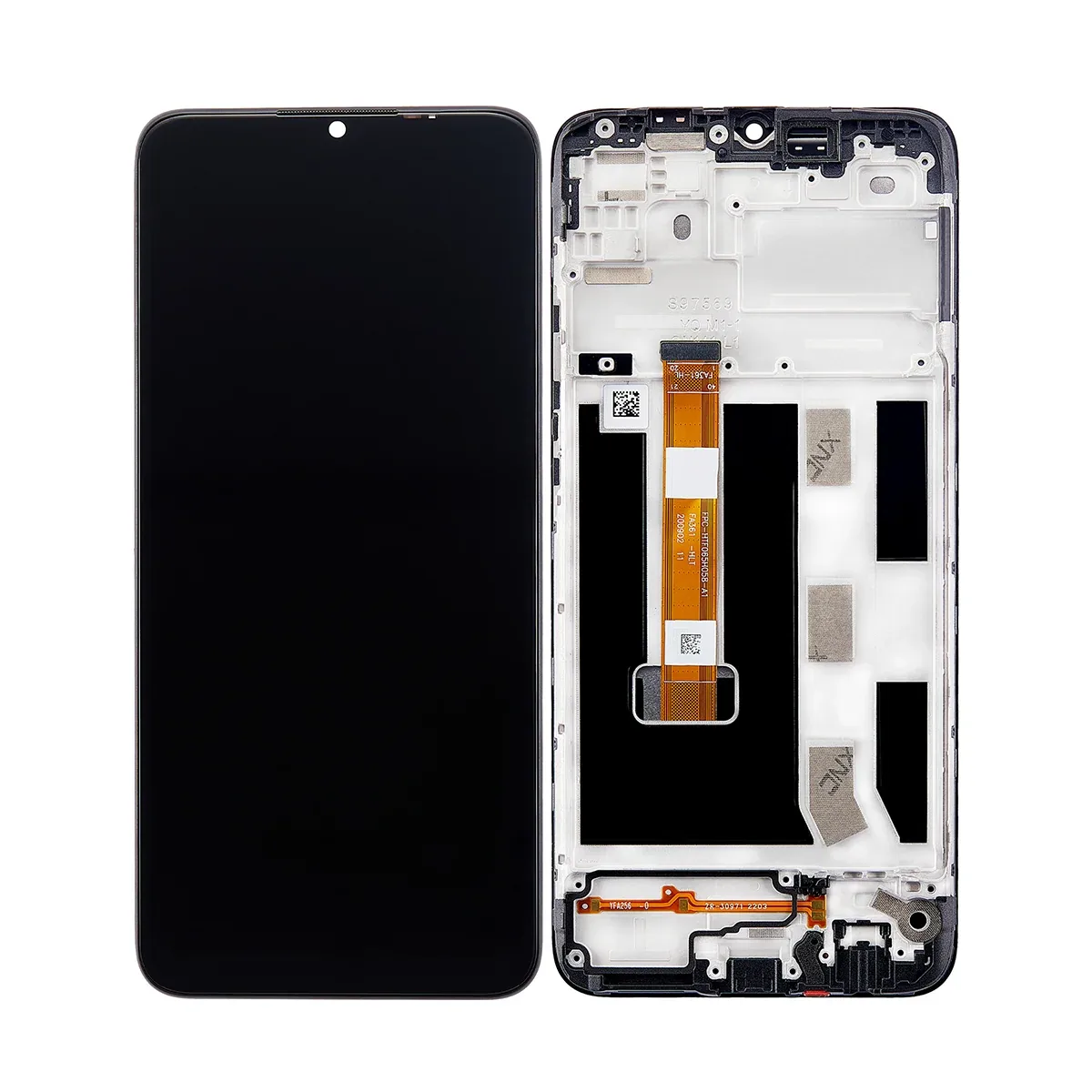 Oppo A15, A15S Display And Digitizer With Frame Dynamic Black OEM