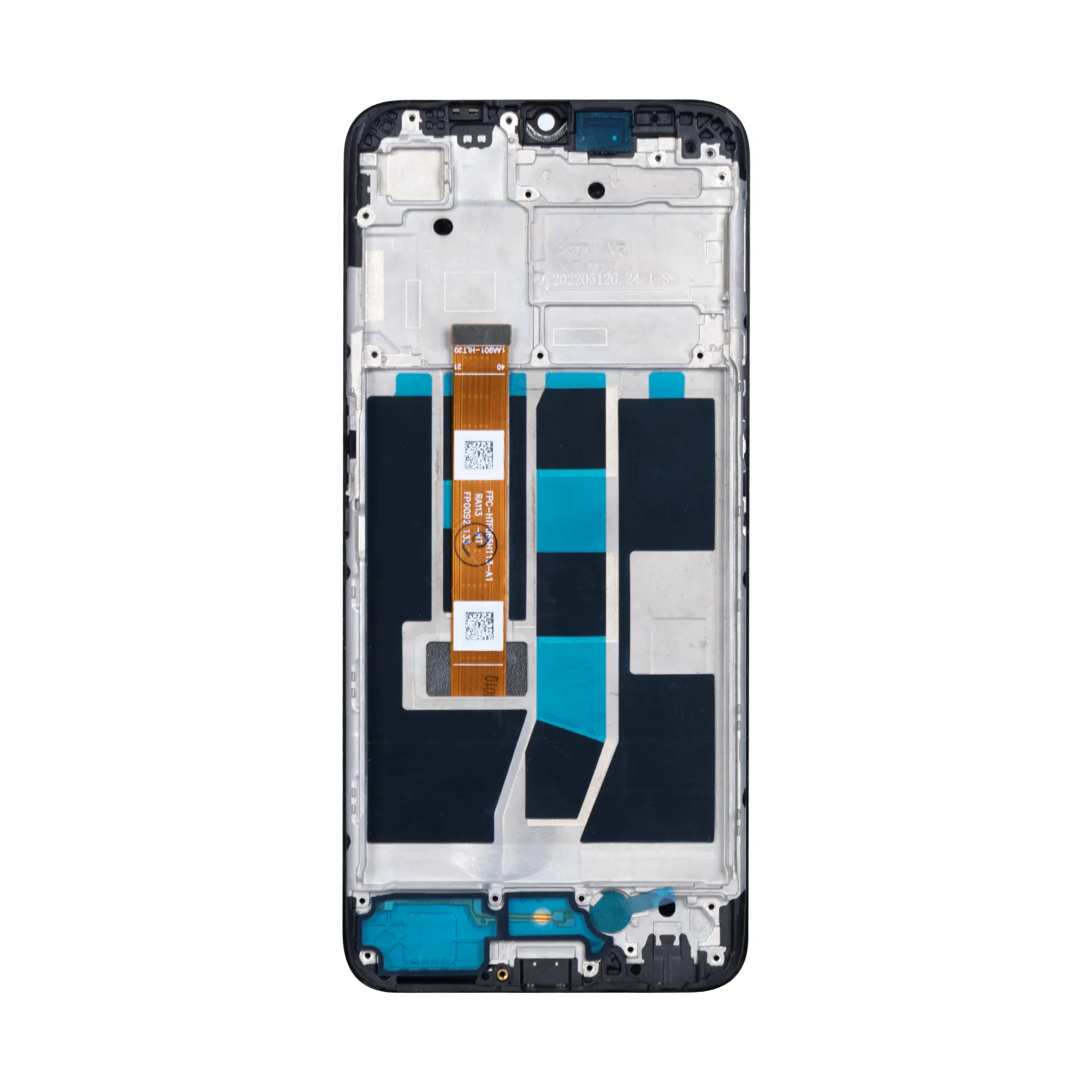 Oppo A16, A16S Display And Digitizer With Frame Black OEM