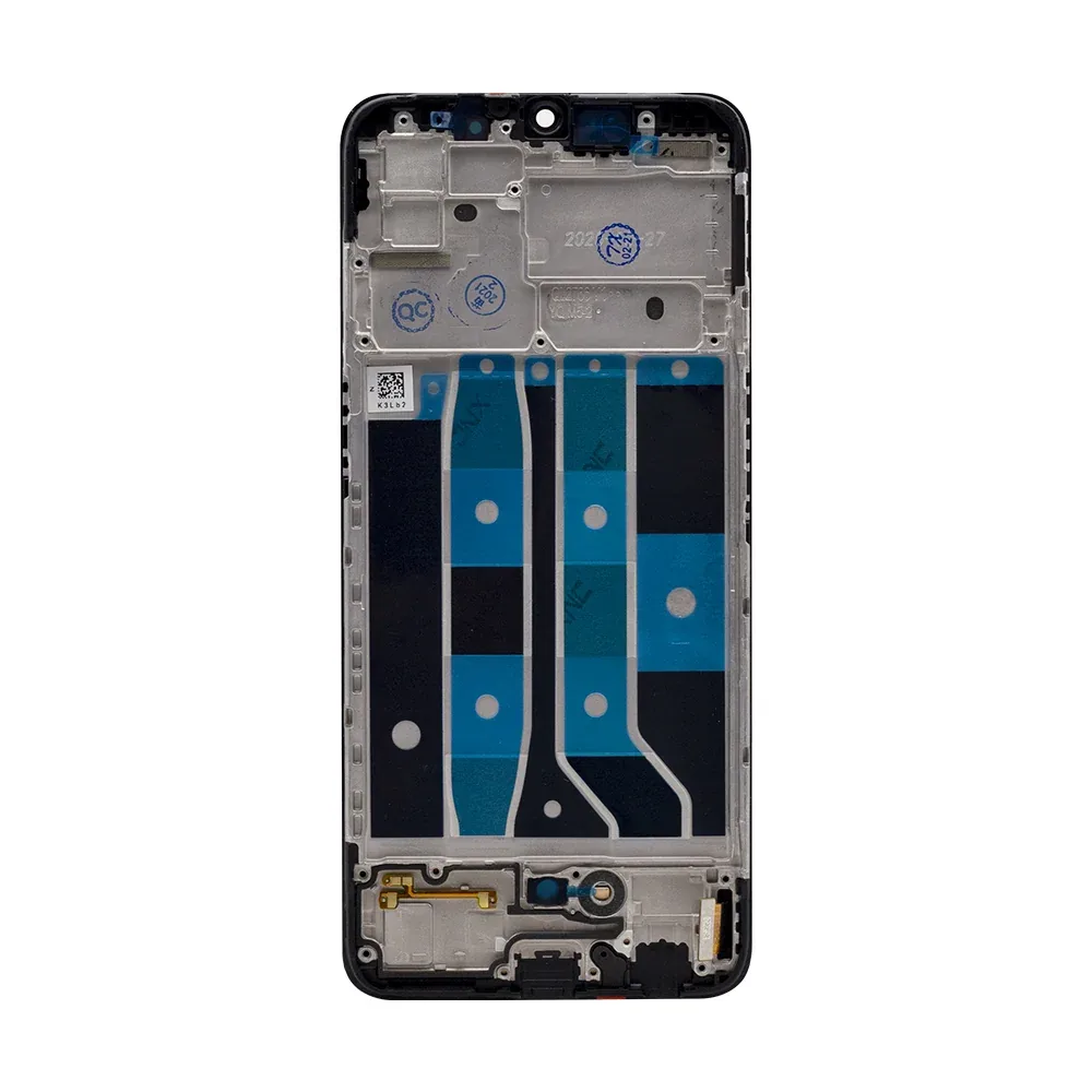 Oppo F17 Display And Digitizer With Frame Cosmic Black OEM