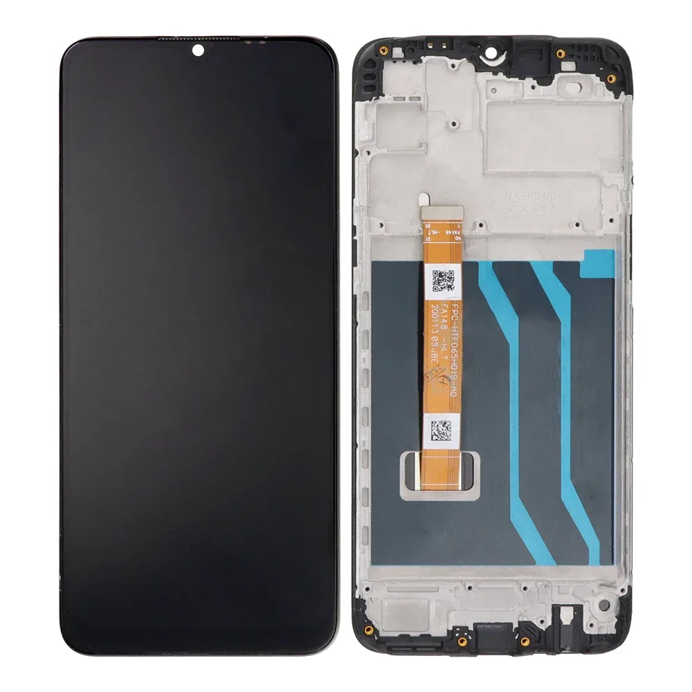 Realme 6i Display And Digitizer With Frame Black OEM