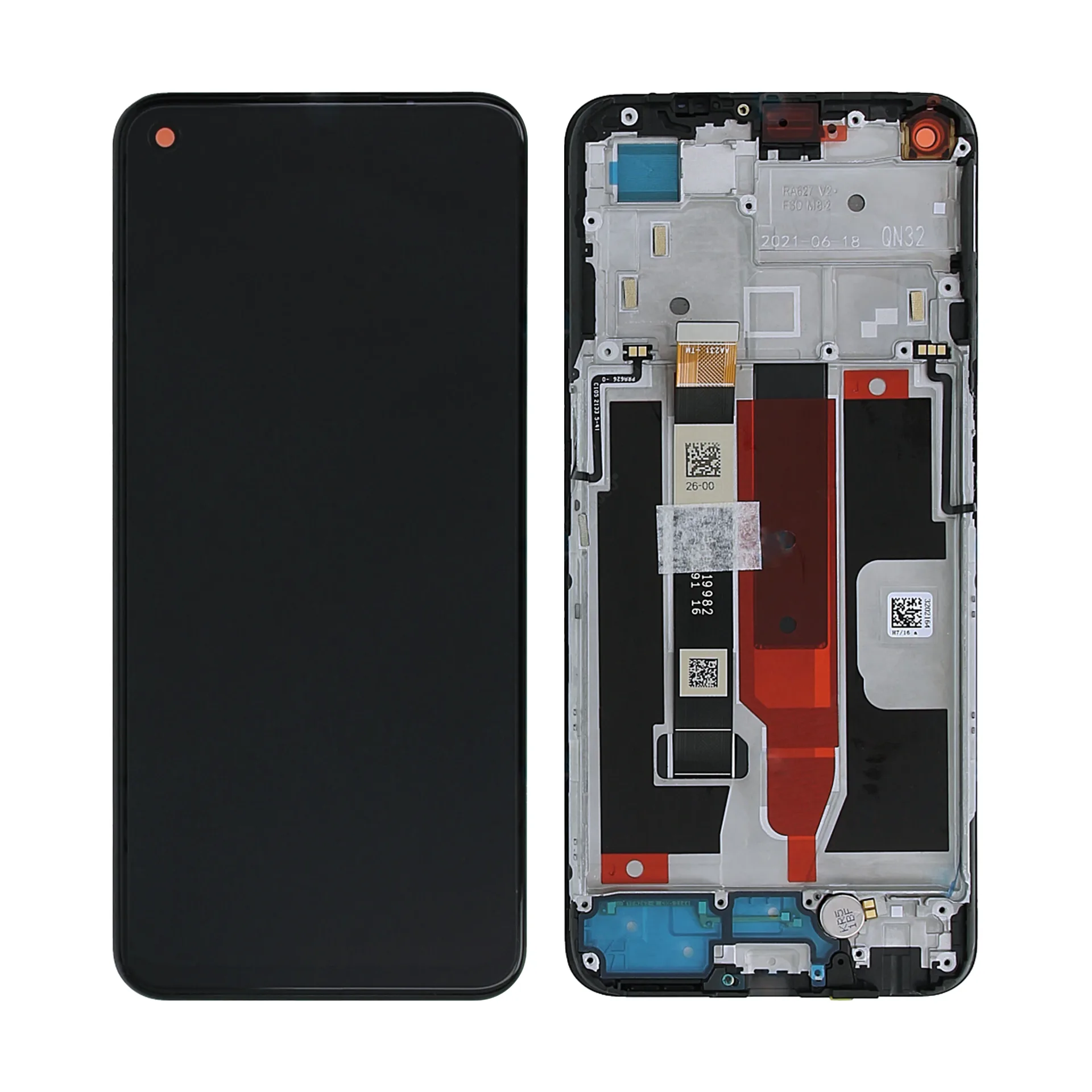 Realme 8 5G, Narzo 30 5G Display And Digitizer With Frame Blue OEM